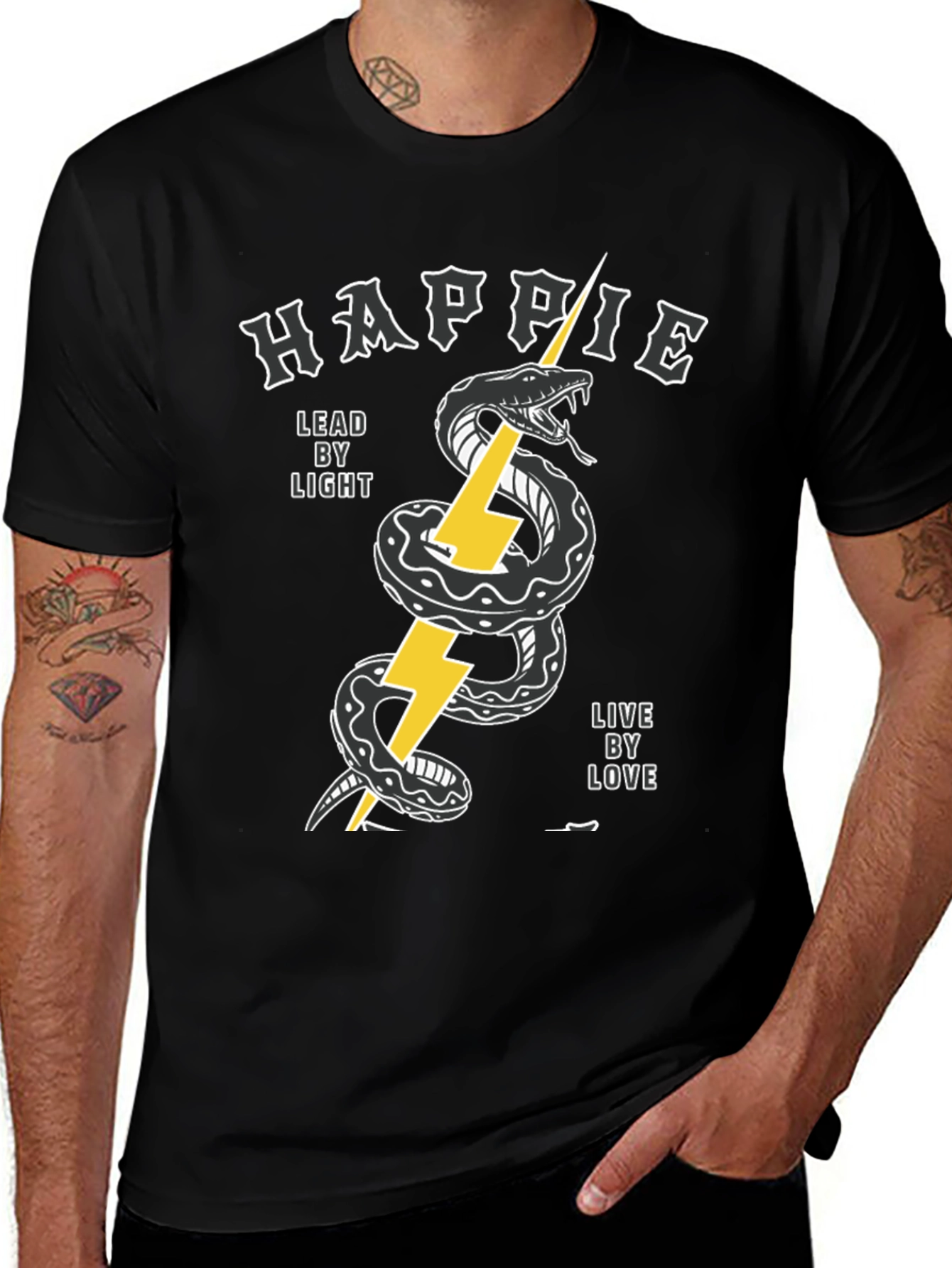 Happie Snake Bolt Graphic Tee