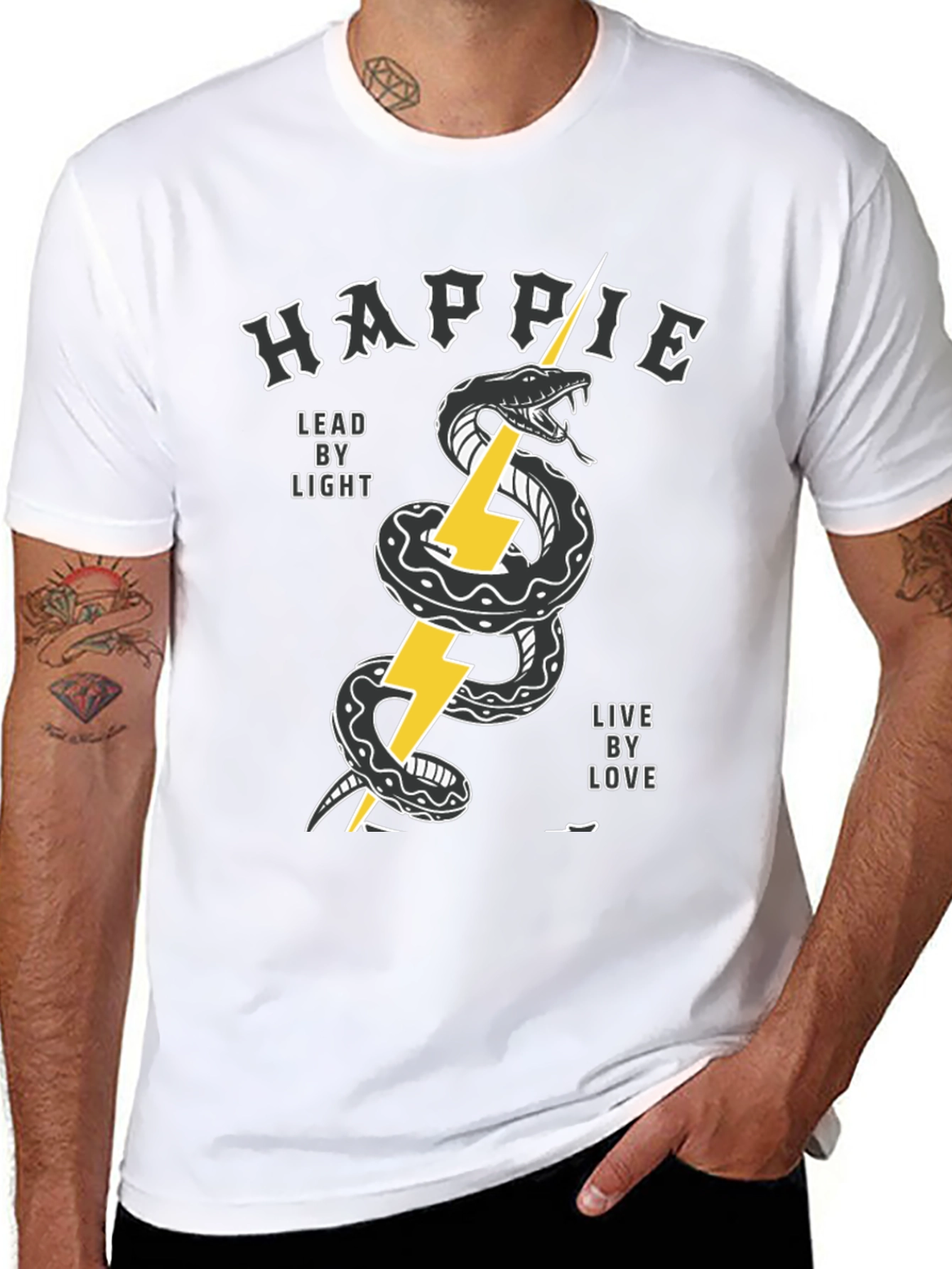 Happie Snake Bolt Graphic Tee
