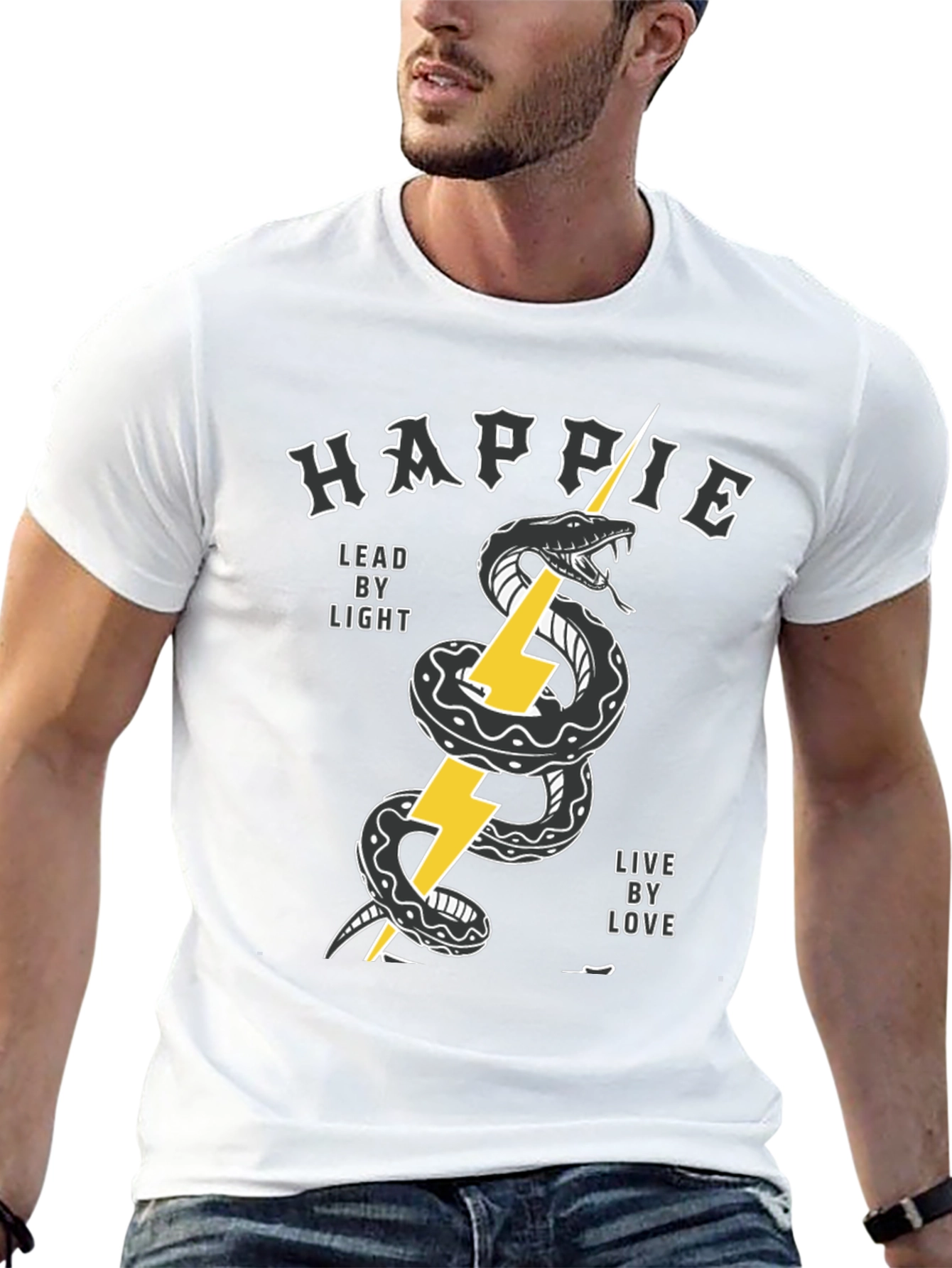 Happie Snake Bolt Graphic Tee