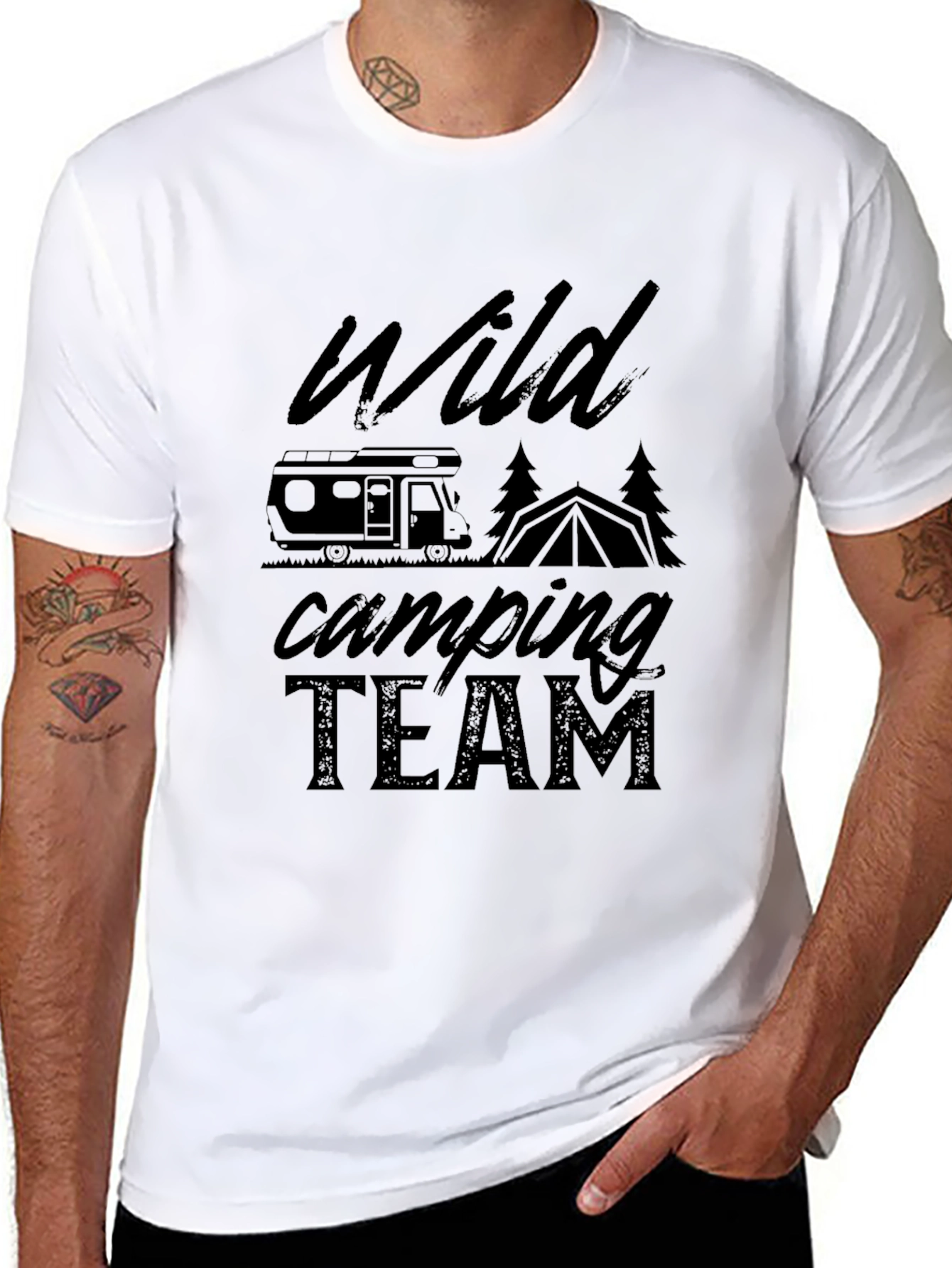 Wild Camping Team Graphic T-Shirt