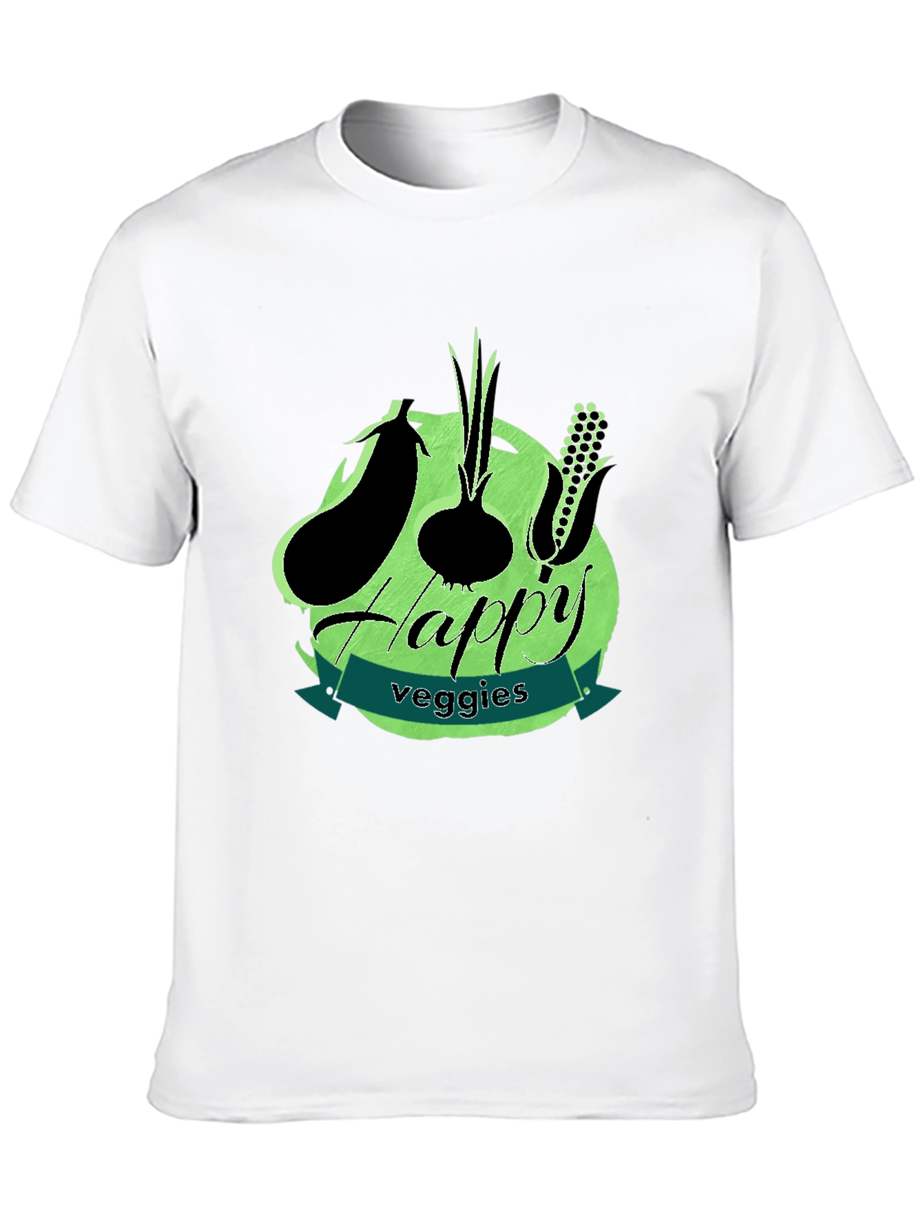 Happy Veggies T-Shirt - Vegetarian Graphic Tee