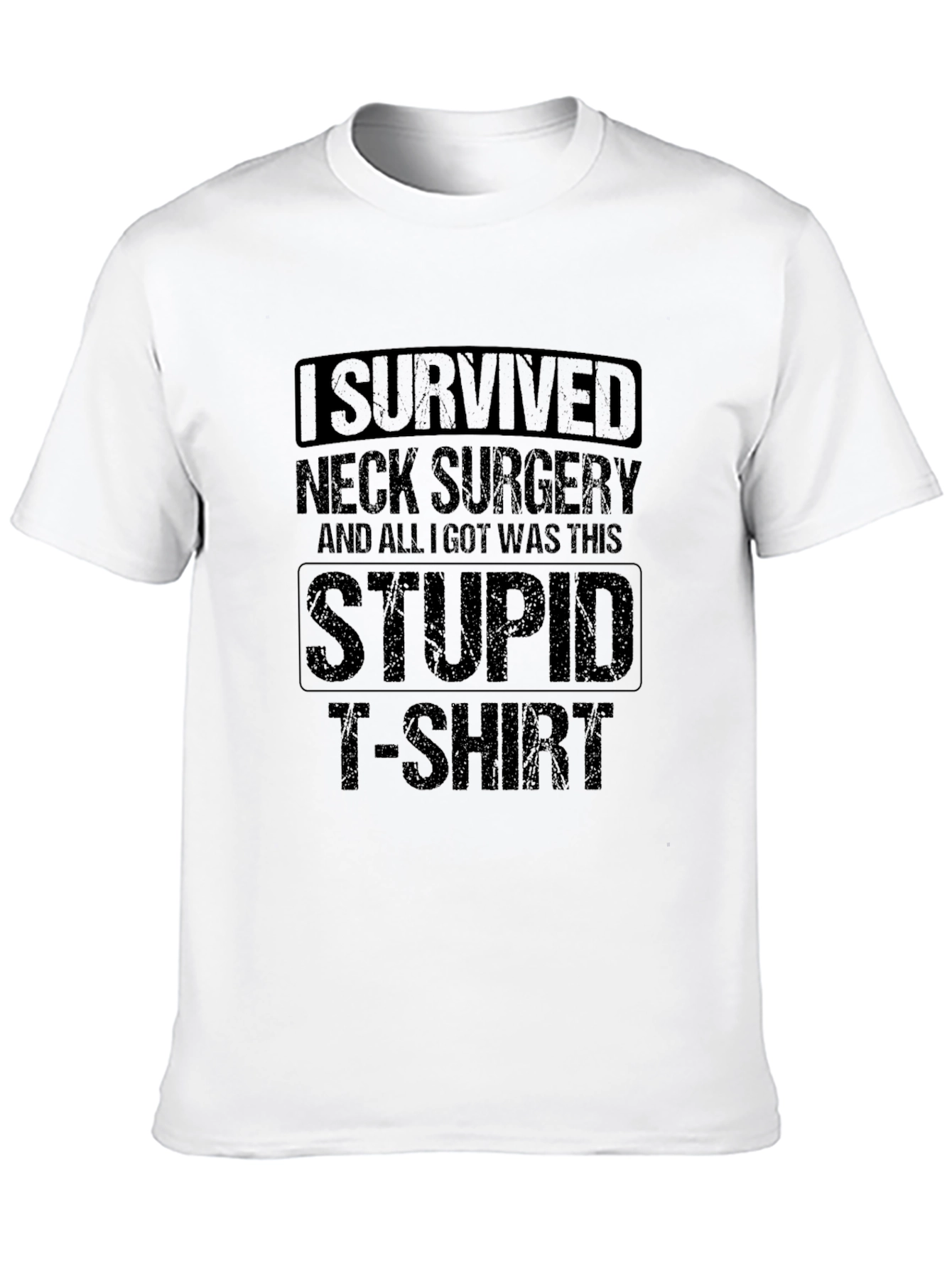 Neck Surgery Survivor T-Shirt Funny Recovery Gift