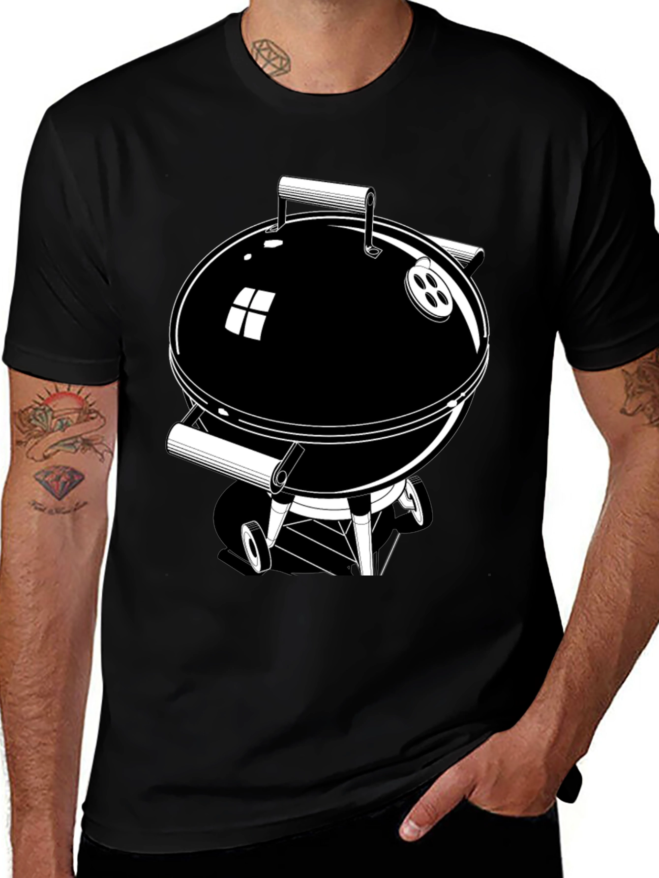 BBQ Grill Graphic T-Shirt