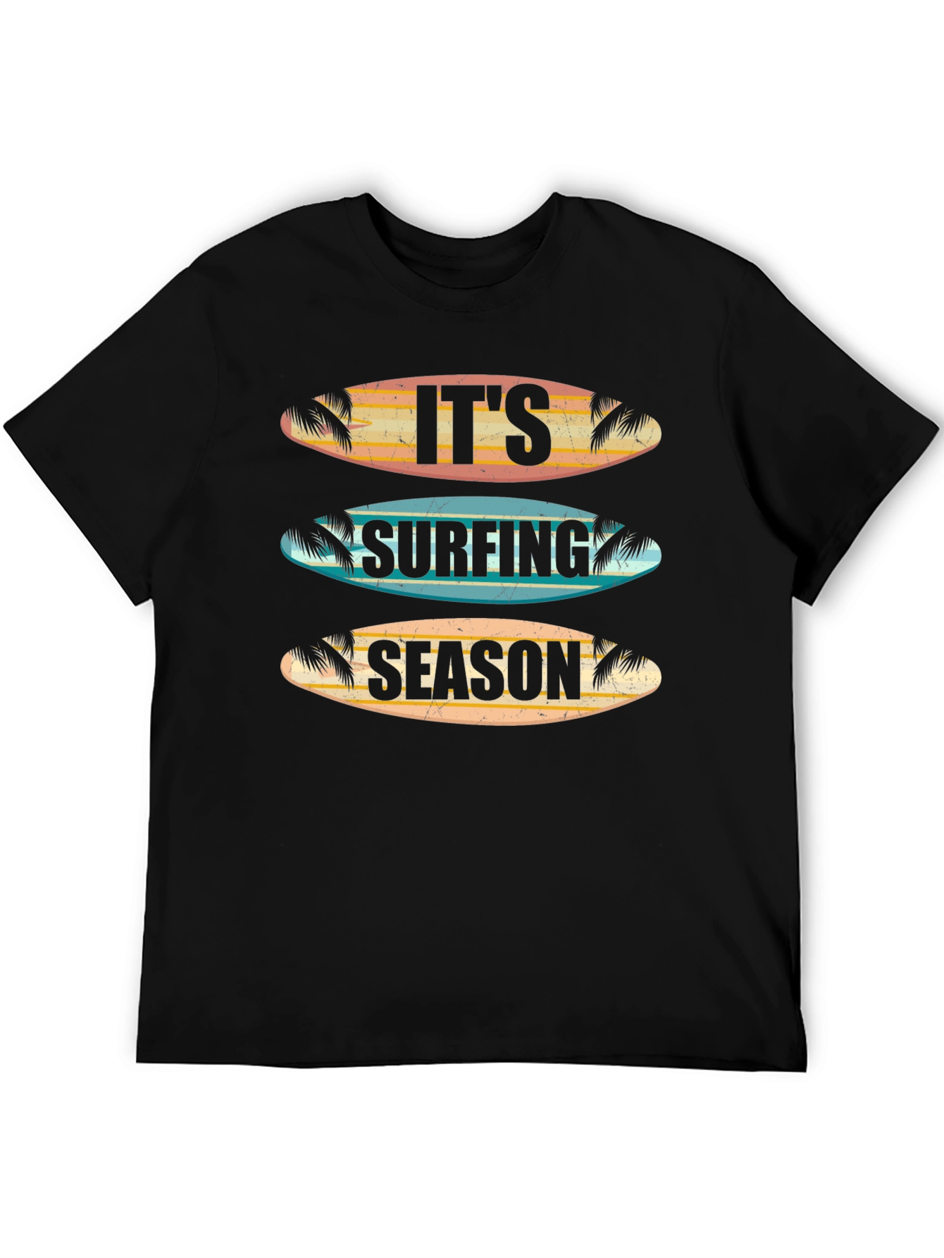 Its Surfing Season T-Shirt - Retro Surfboard Design