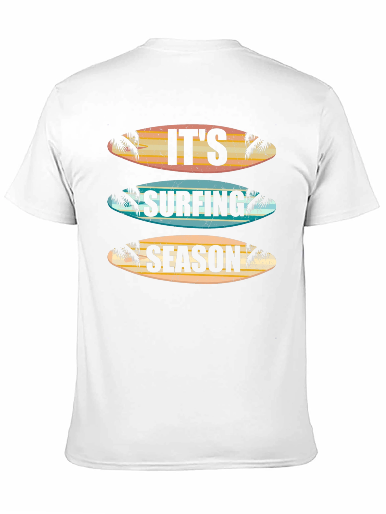 Its Surfing Season T-Shirt - Retro Surfboard Design