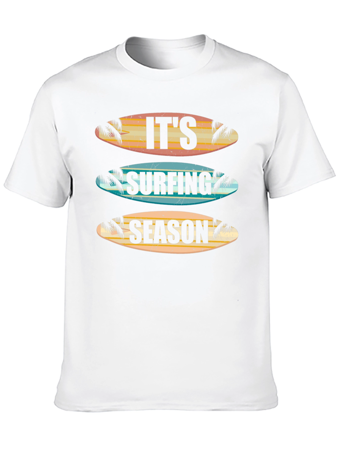 Its Surfing Season T-Shirt - Retro Surfboard Design