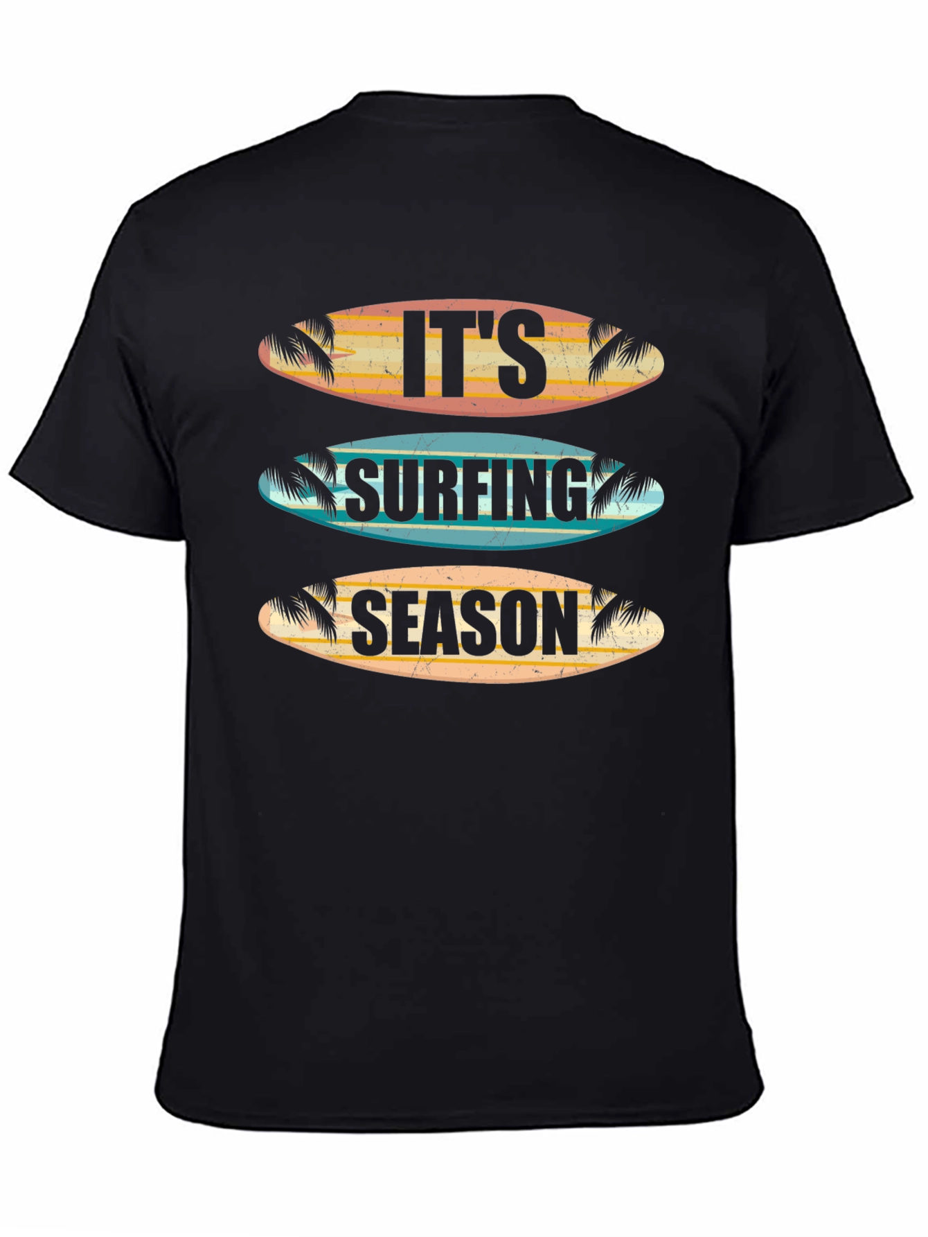 Its Surfing Season T-Shirt - Retro Surfboard Design