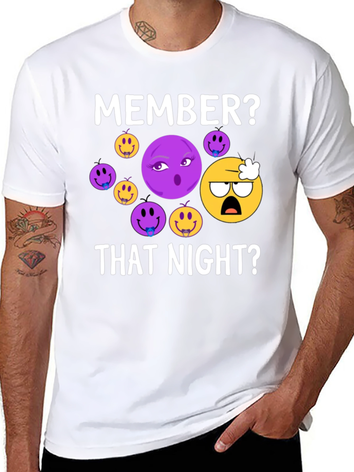 Member That Night? Emoji Graphic Tee