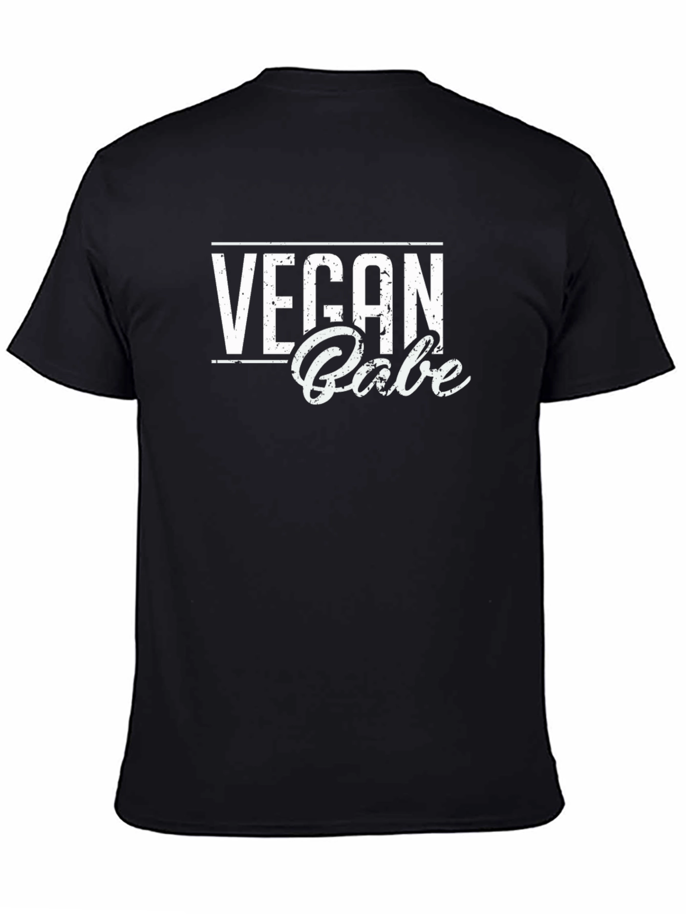 Vegan Babe Graphic T-Shirt - Black