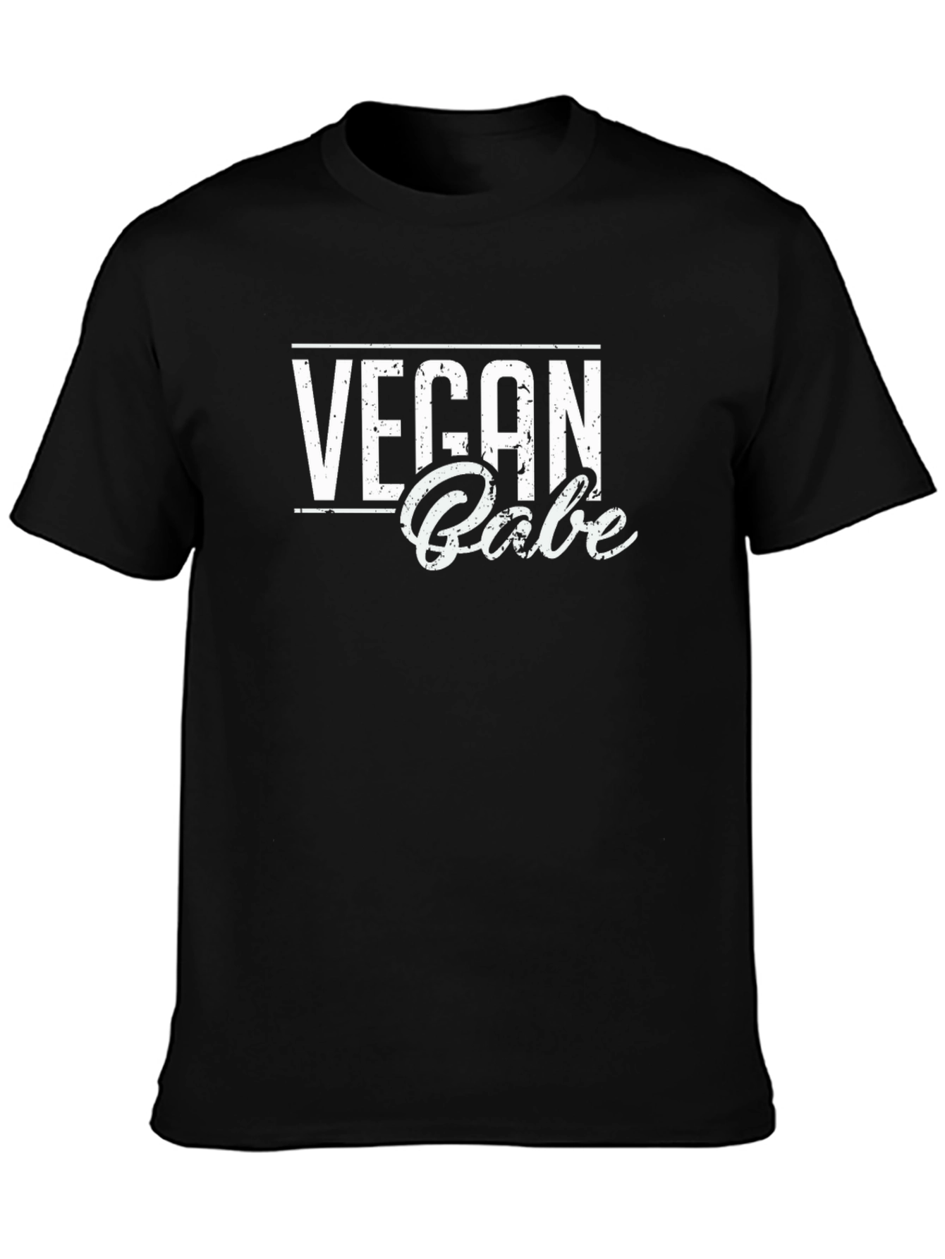 Vegan Babe Graphic T-Shirt - Black