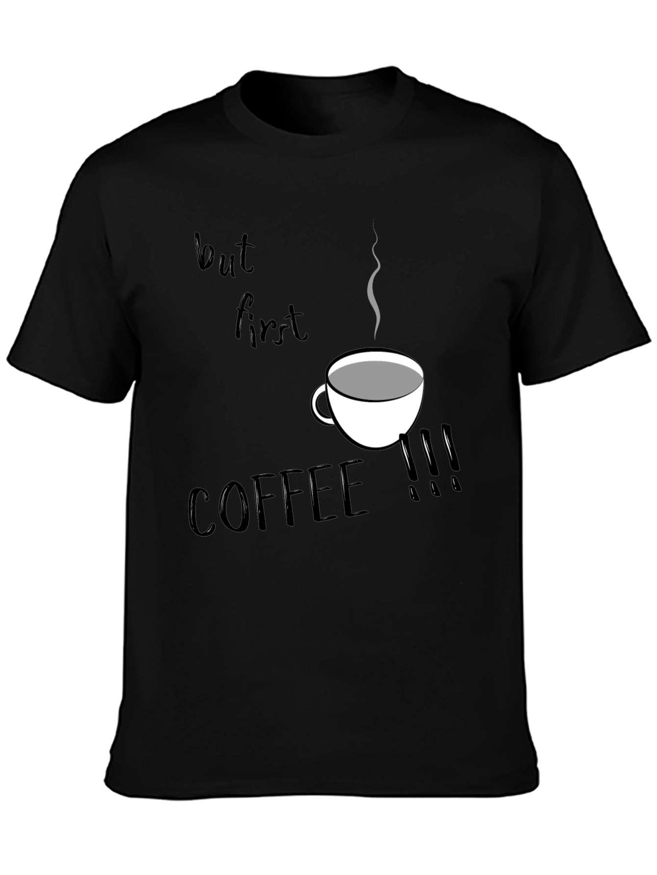 But First Coffee T-Shirt - Black Graphic Tee