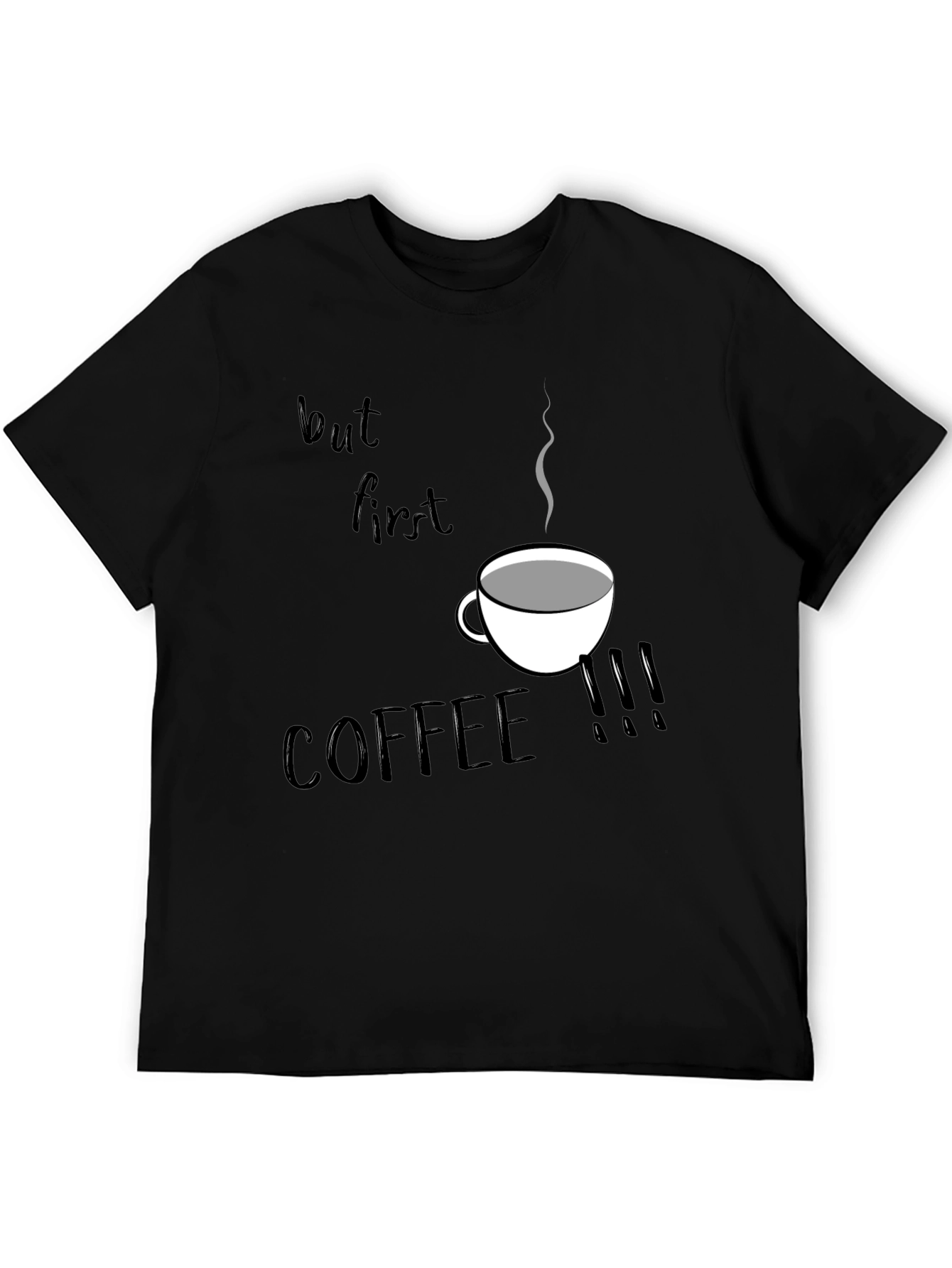 But First Coffee T-Shirt - Black Graphic Tee