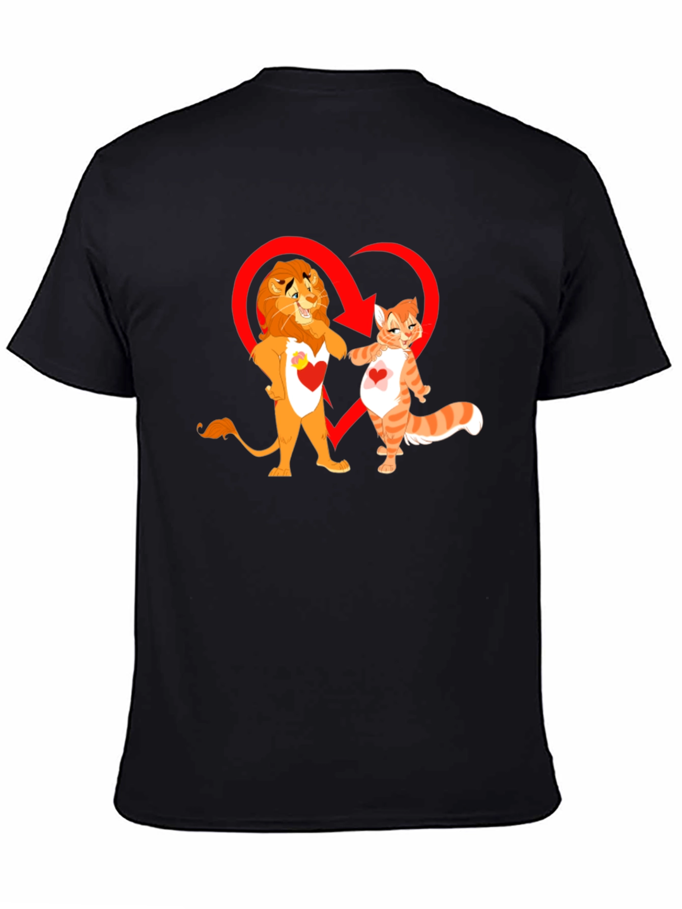 Lion and Cat Love T-Shirt