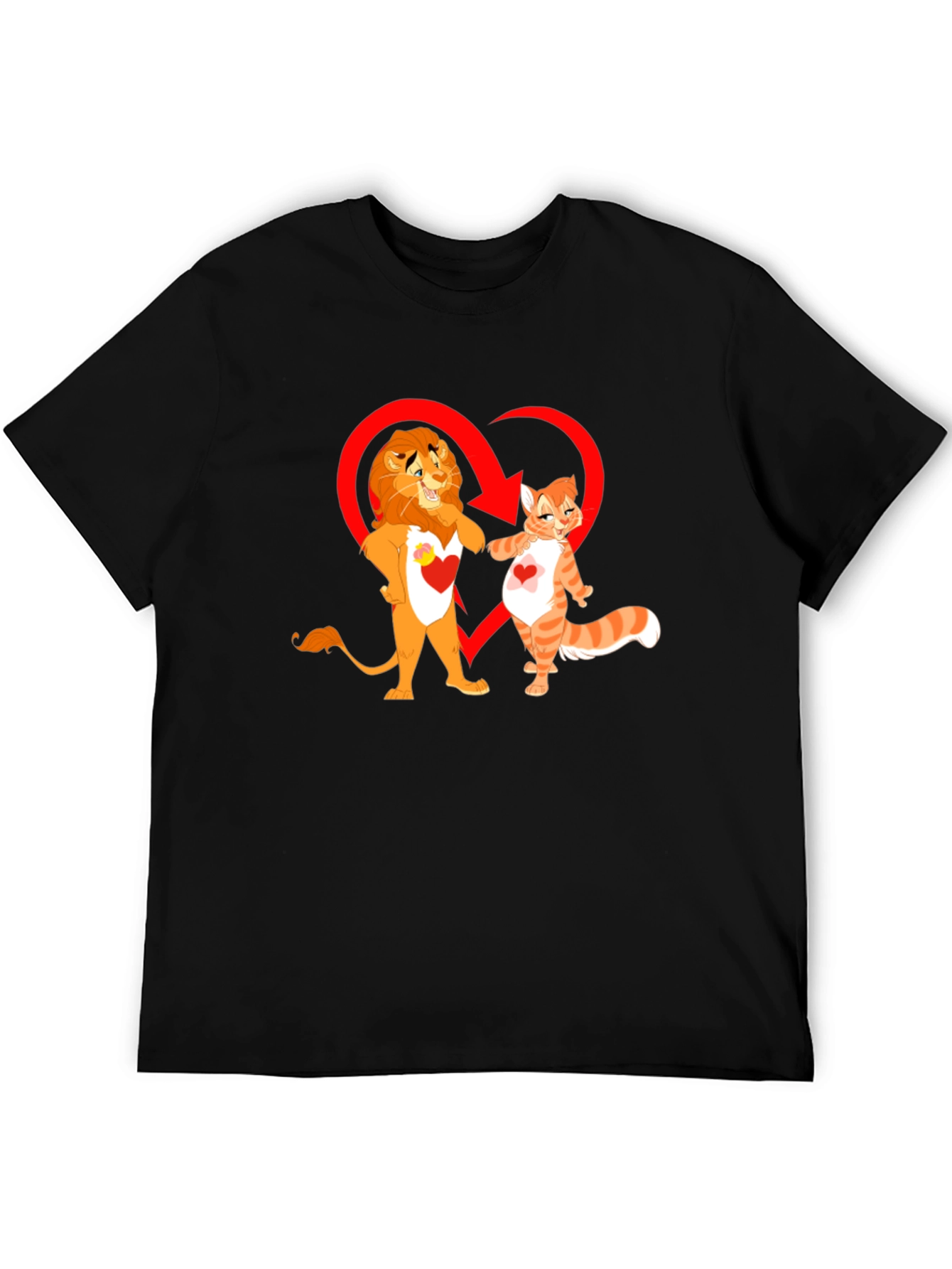 Lion and Cat Love T-Shirt