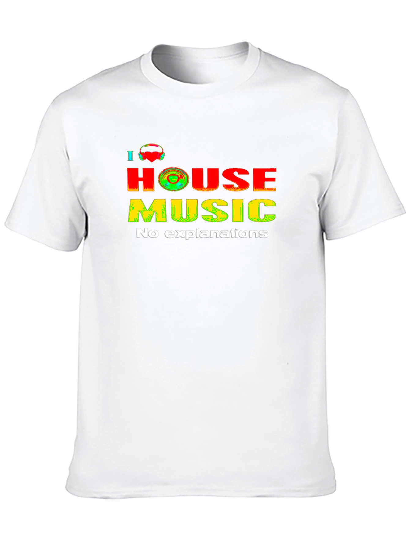 I Heart House Music Graphic Tee - No Explanations