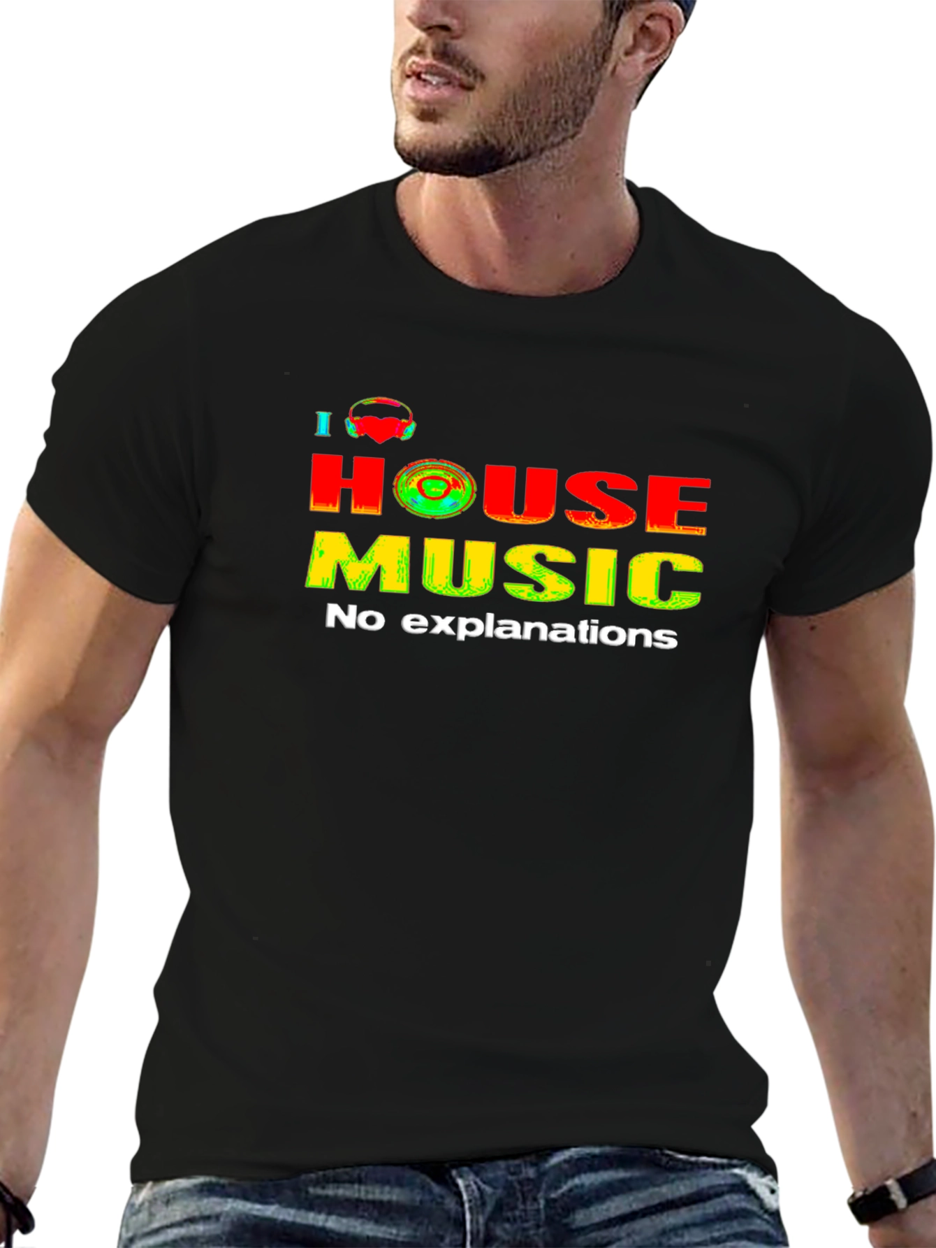 I Heart House Music Graphic Tee - No Explanations