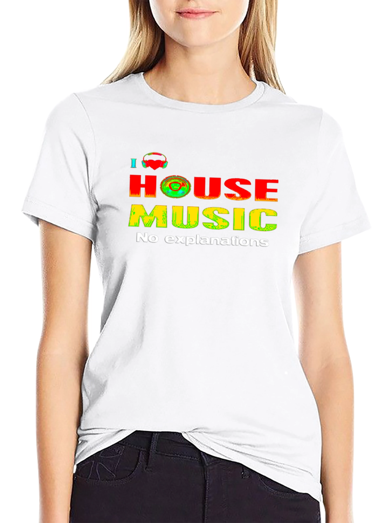 I Heart House Music Graphic Tee - No Explanations