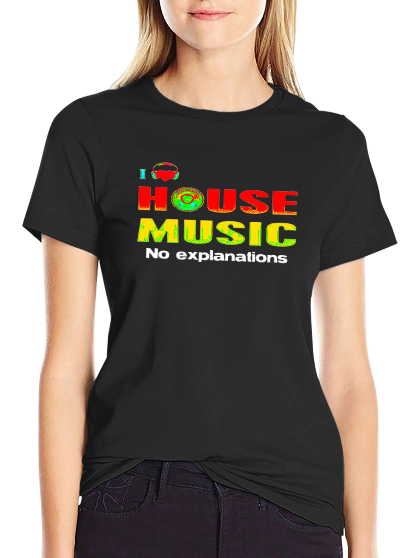 I Heart House Music Graphic Tee - No Explanations
