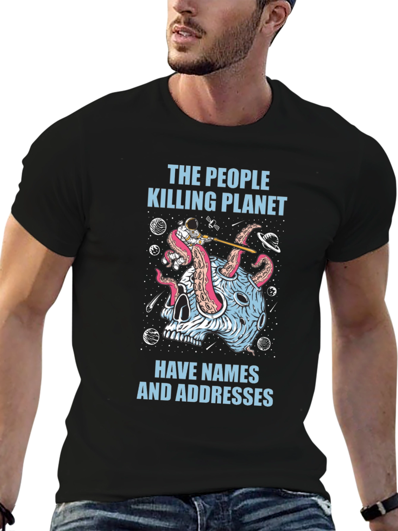 Planet Killer Graphic Tee - Earth Day Awareness