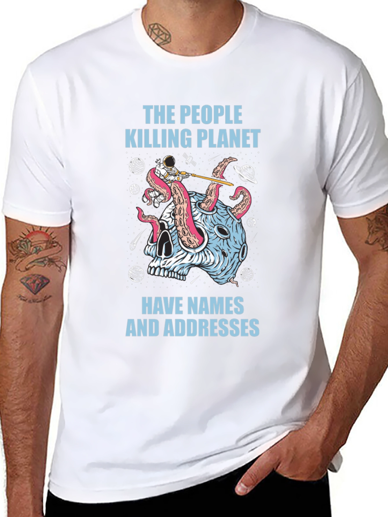 Planet Killer Graphic Tee - Earth Day Awareness