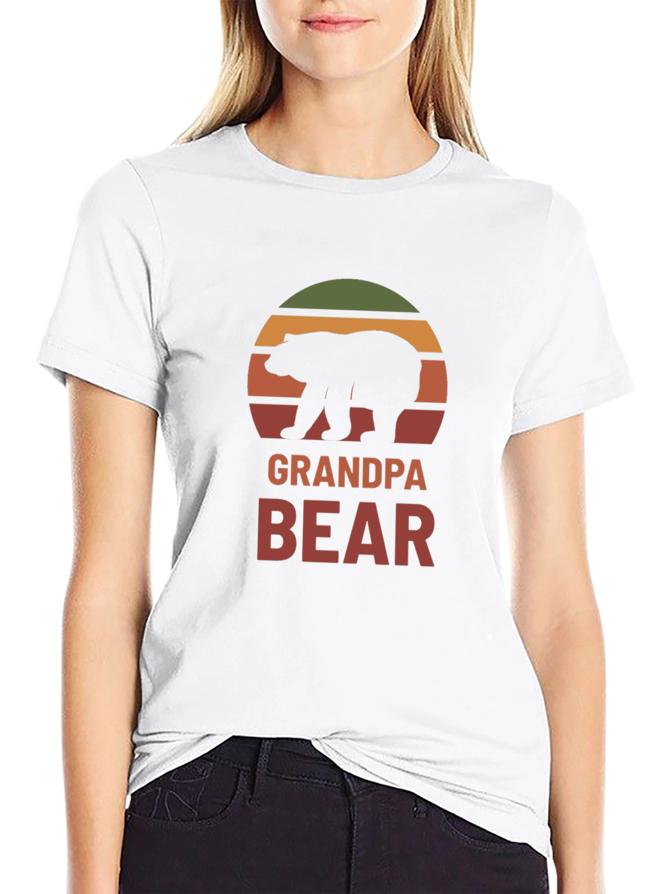 Grandpa Bear T-Shirt - Retro Style Dad Tee