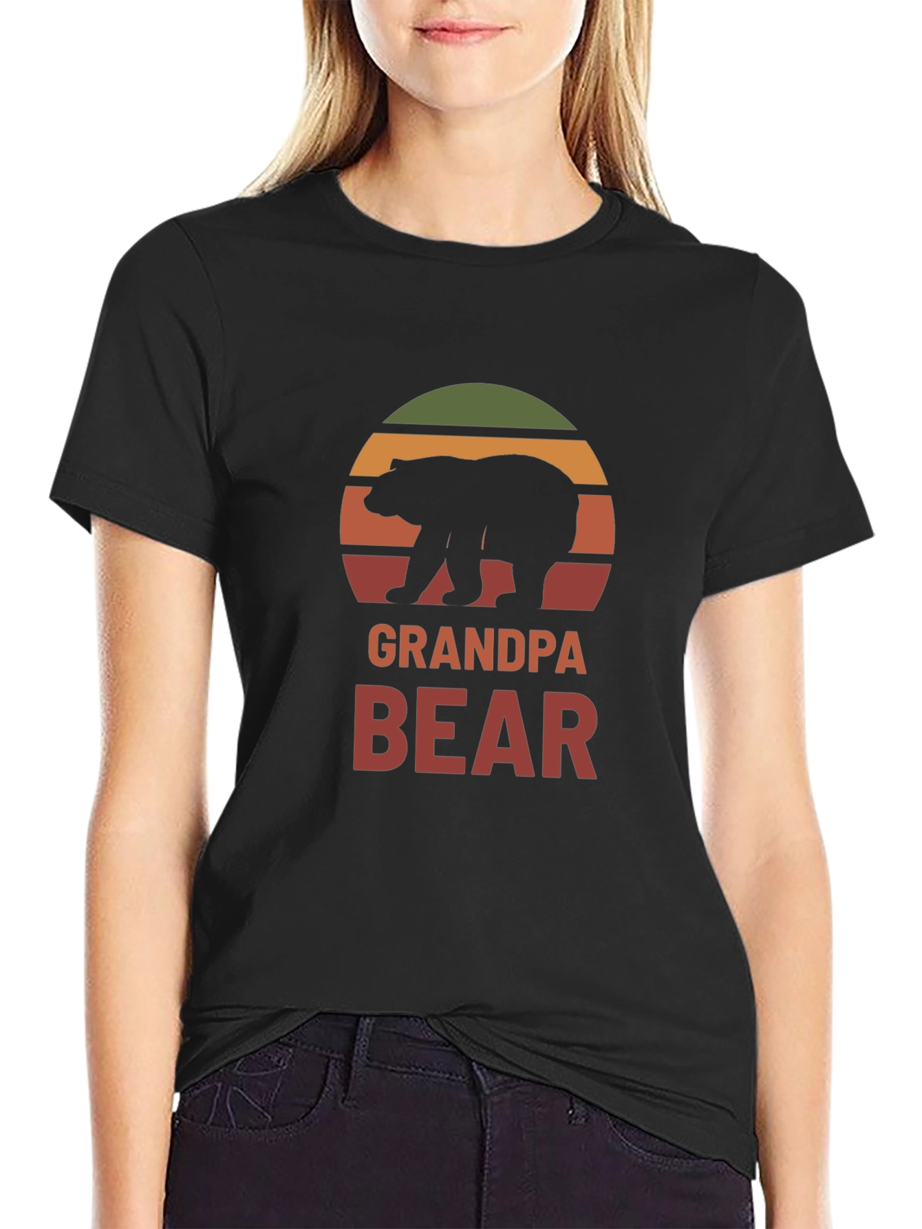 Grandpa Bear T-Shirt - Retro Style Dad Tee
