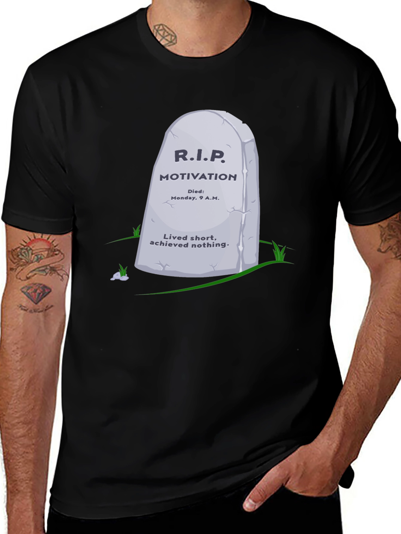R.I.P. Motivation Graphic T-Shirt - Funny Sarcastic Tee