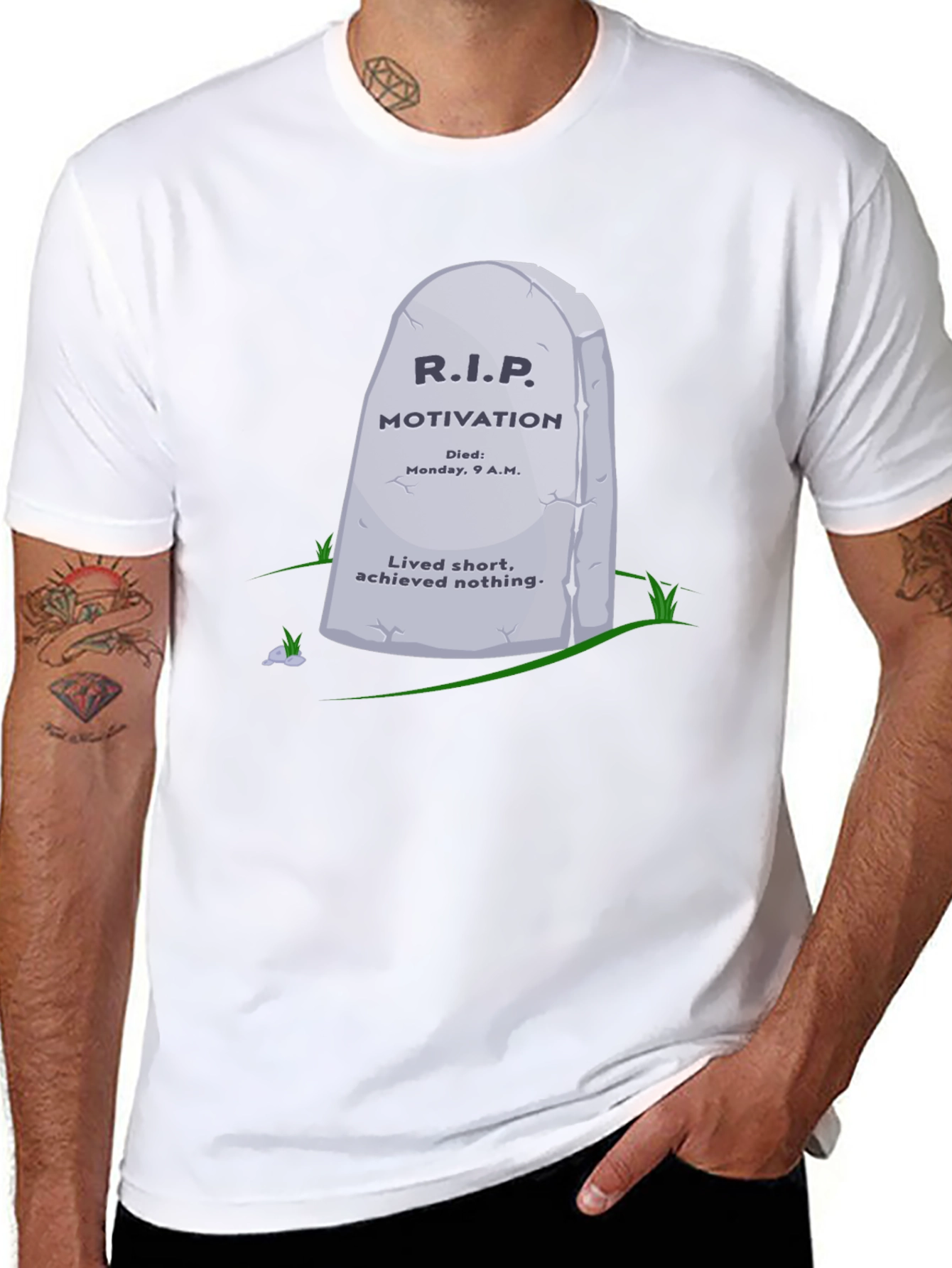 R.I.P. Motivation Graphic T-Shirt - Funny Sarcastic Tee