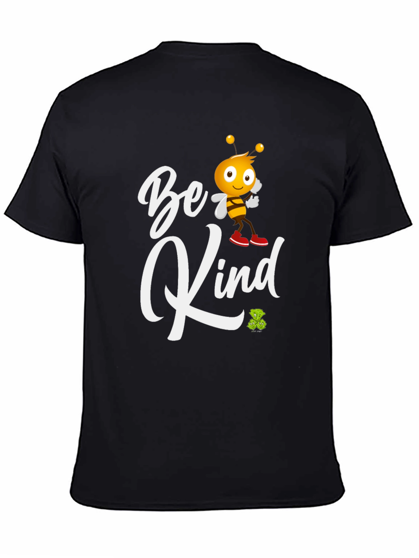 Be Kind Graphic Tee - Black Crew Neck T-Shirt