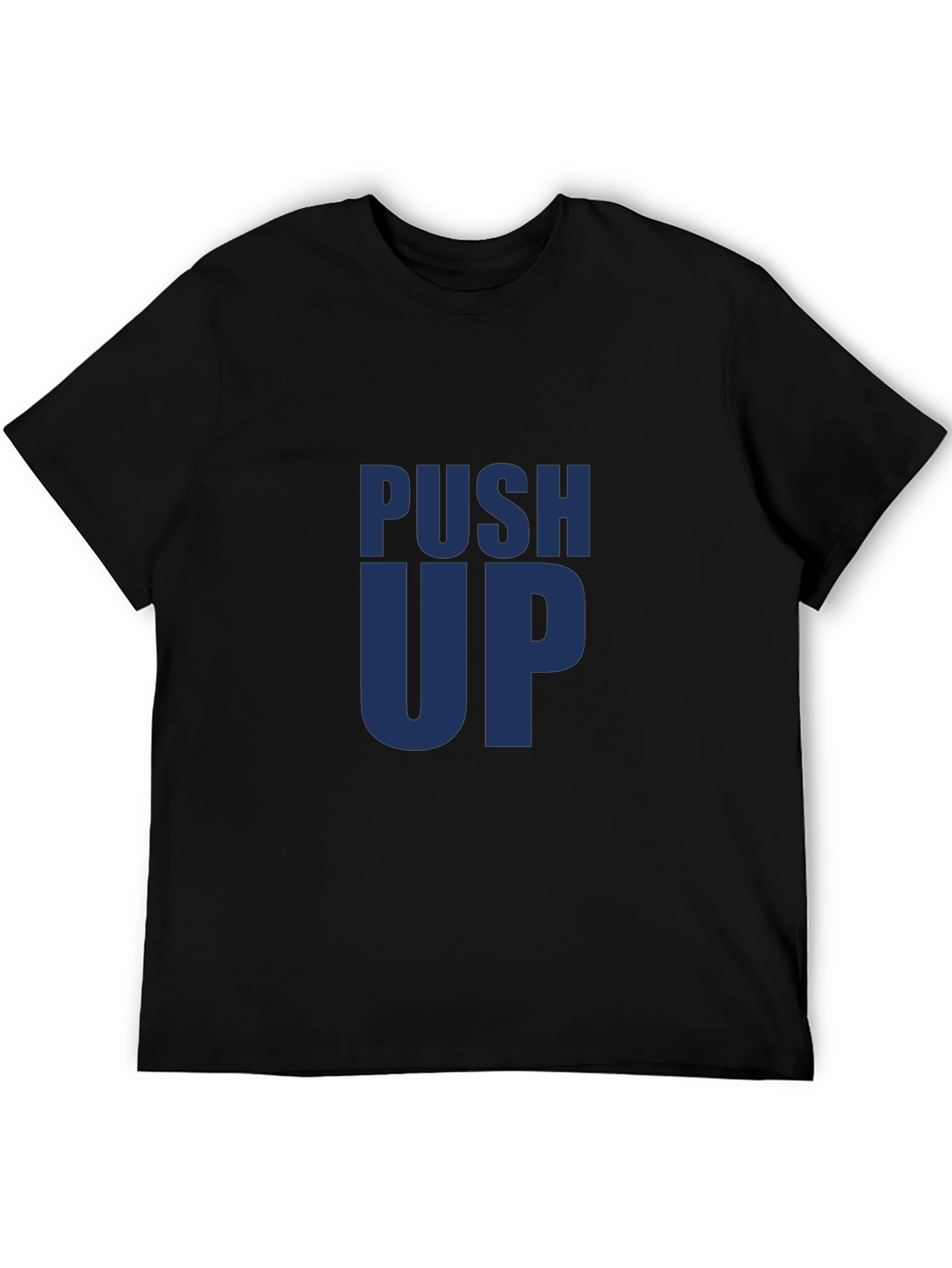 Push Up Graphic Tee - Mens Black T-Shirt