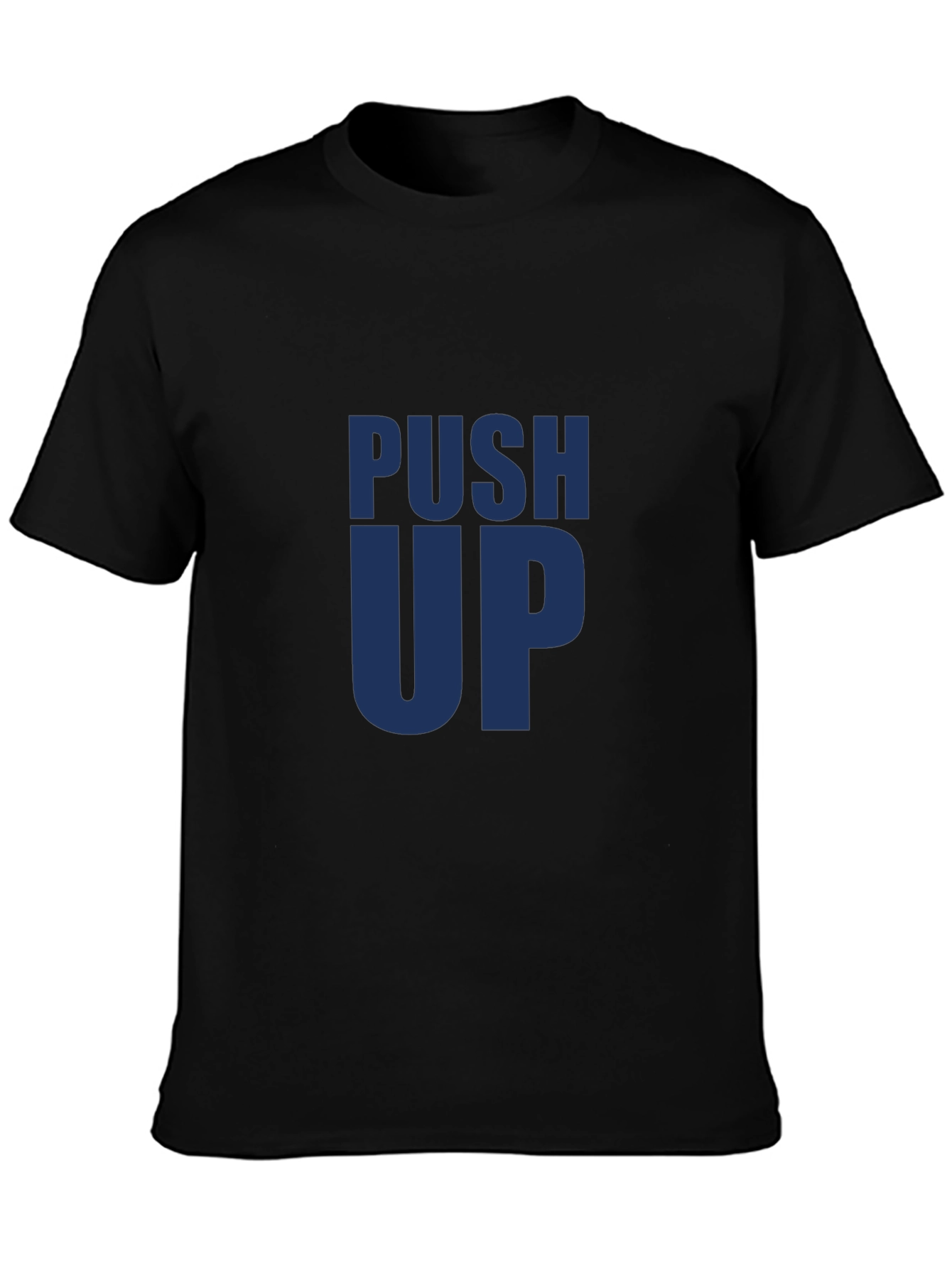 Push Up Graphic Tee - Mens Black T-Shirt