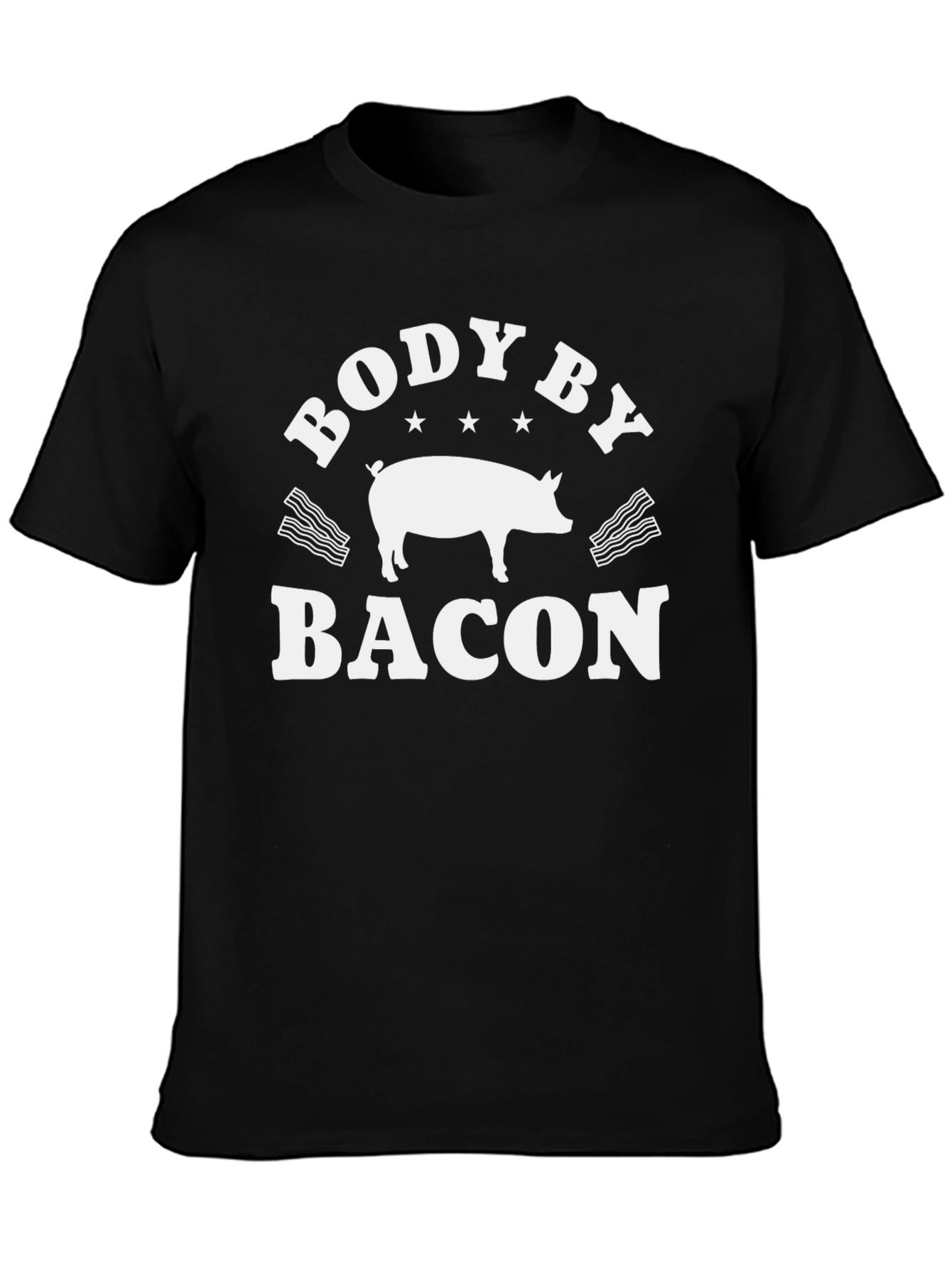Body By Bacon Funny Graphic Tee