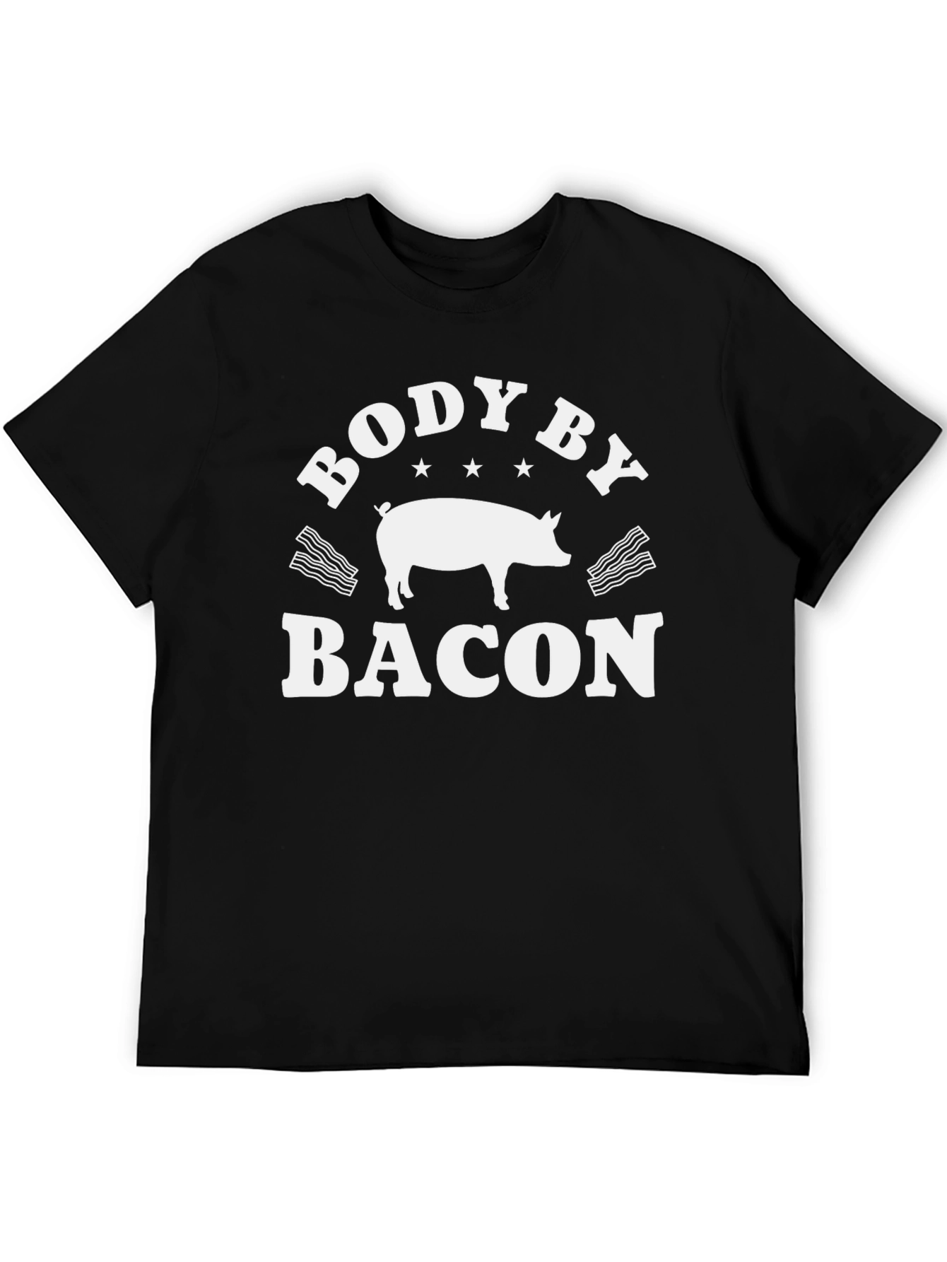 Body By Bacon Funny Graphic Tee