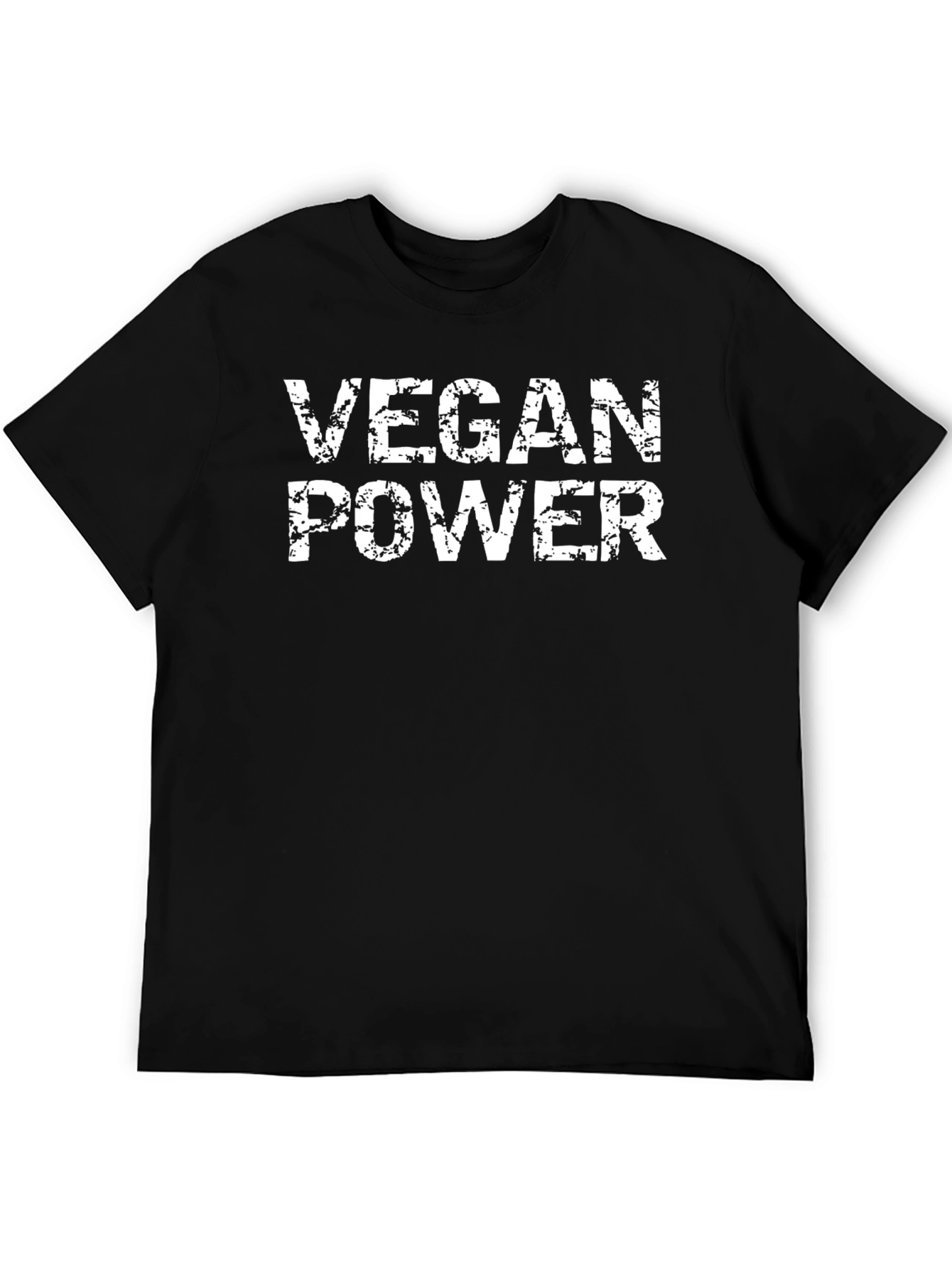 Vegan Power Graphic T-Shirt - Black