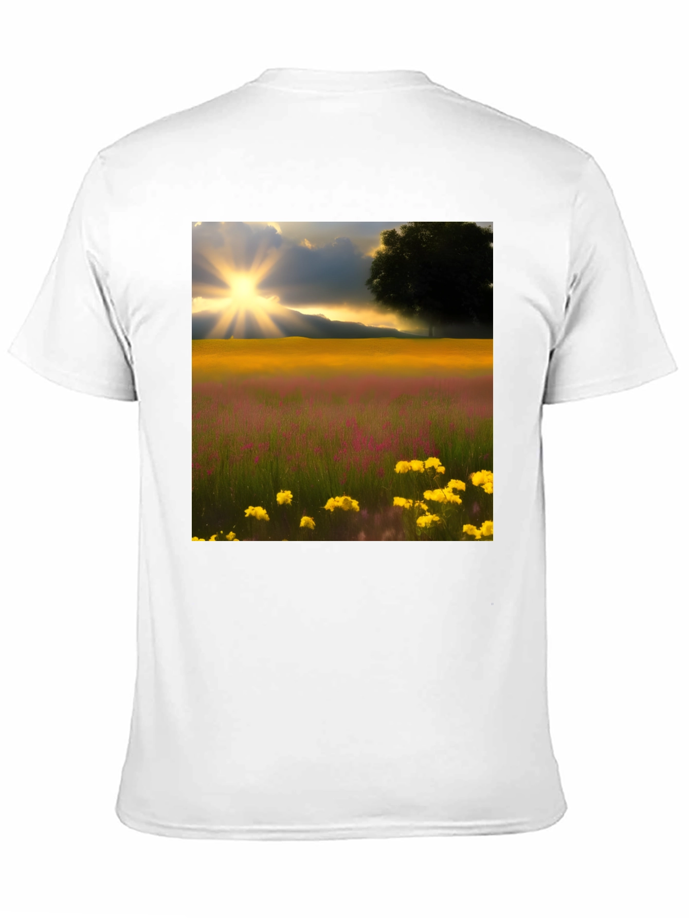 Scenic Field Graphic Tee - Black