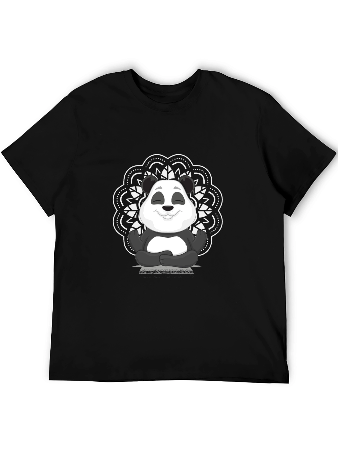 Zen Panda Graphic Tee - Mens Black T-Shirt