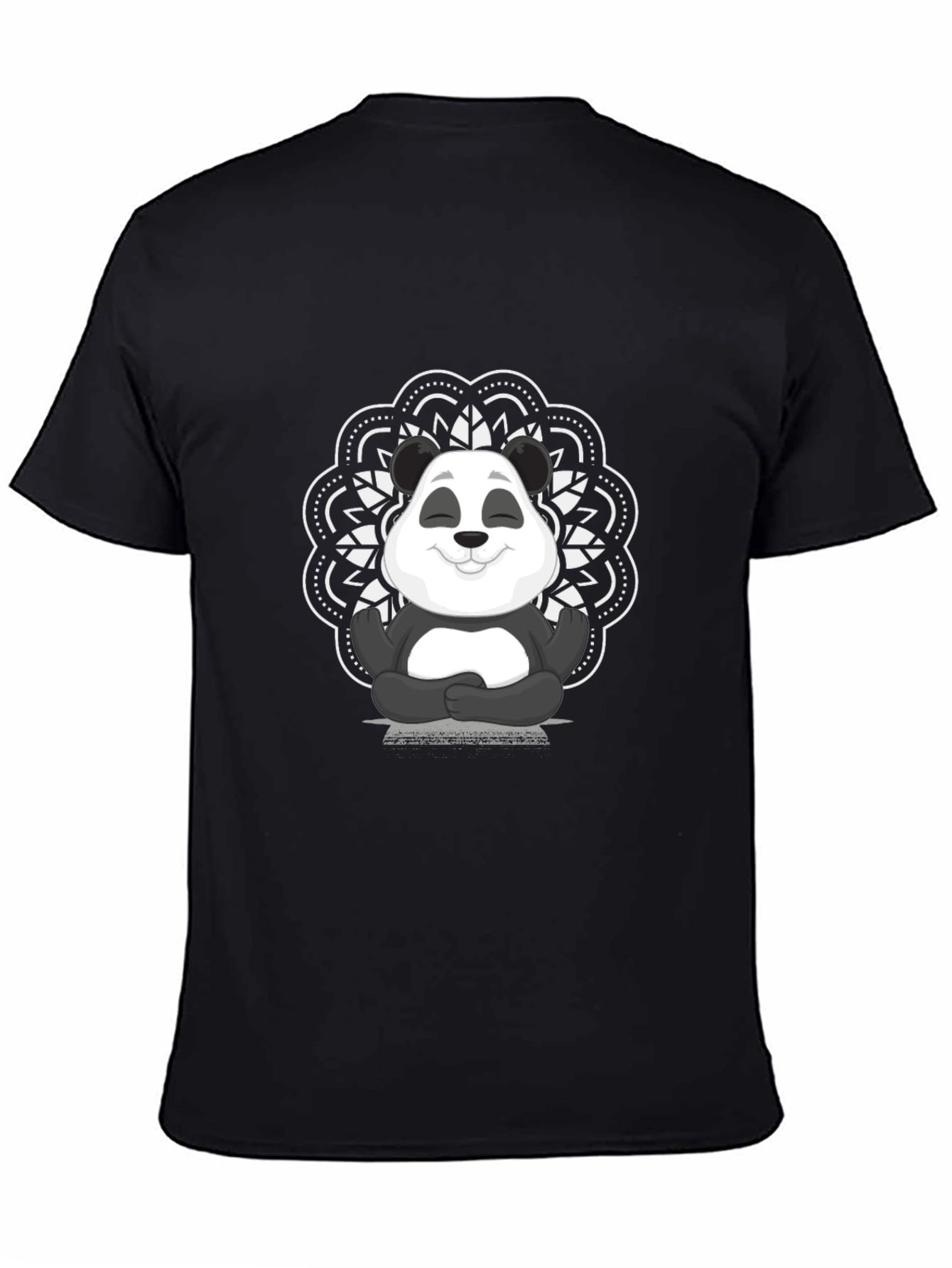 Zen Panda Graphic Tee - Mens Black T-Shirt