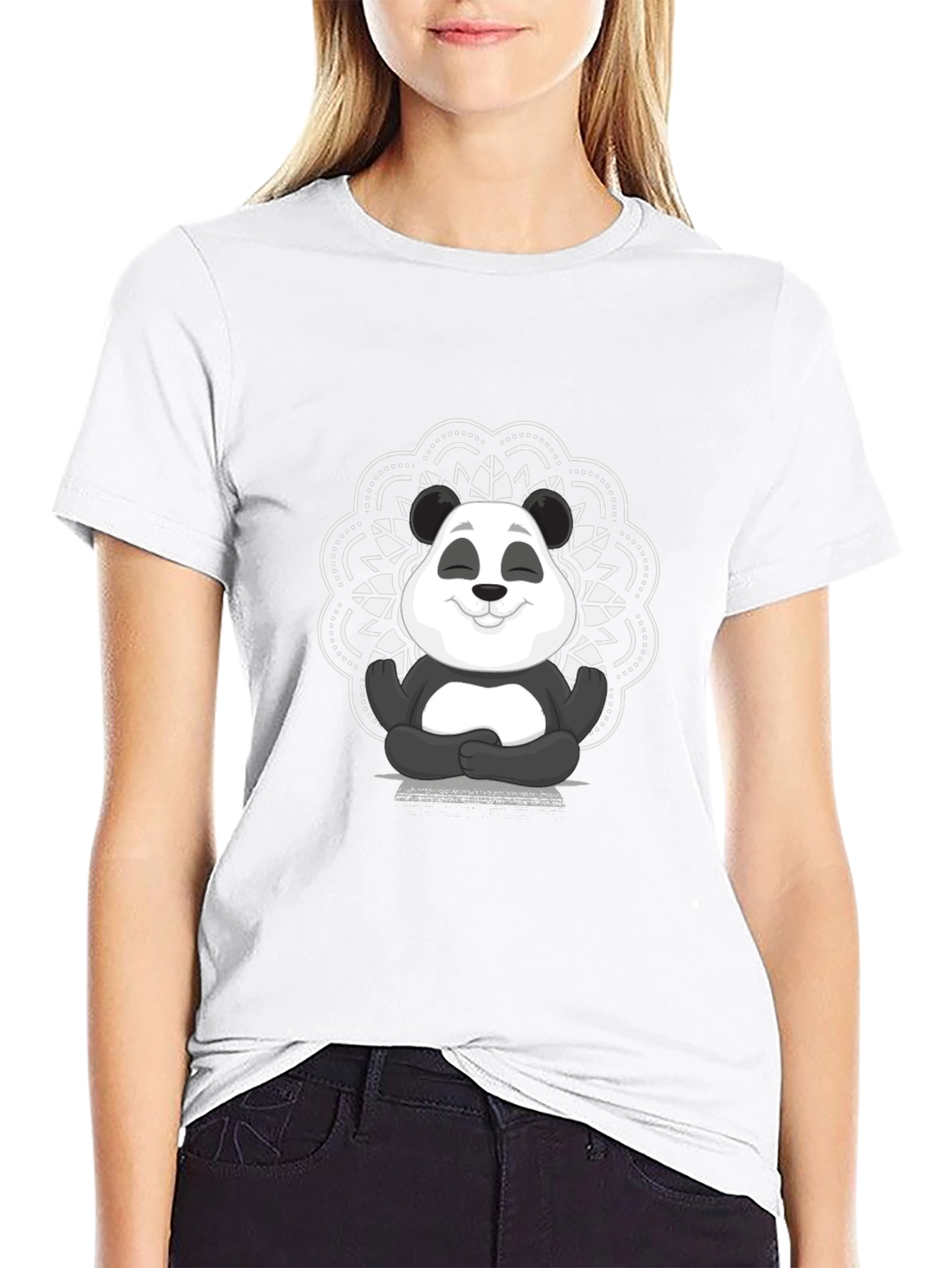 Zen Panda Graphic Tee - Mens Black T-Shirt