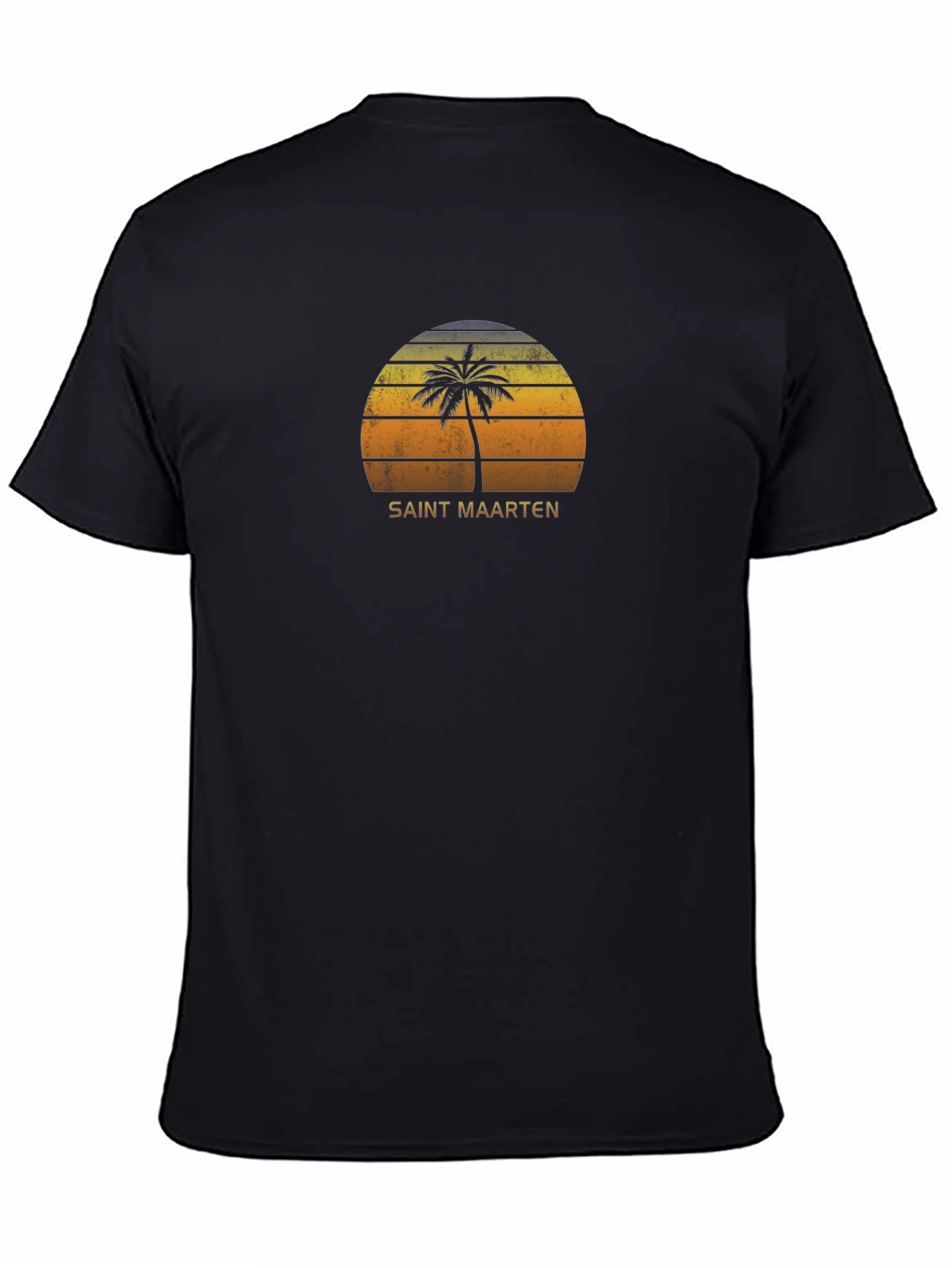 Saint Maarten Retro Sunset T-Shirt