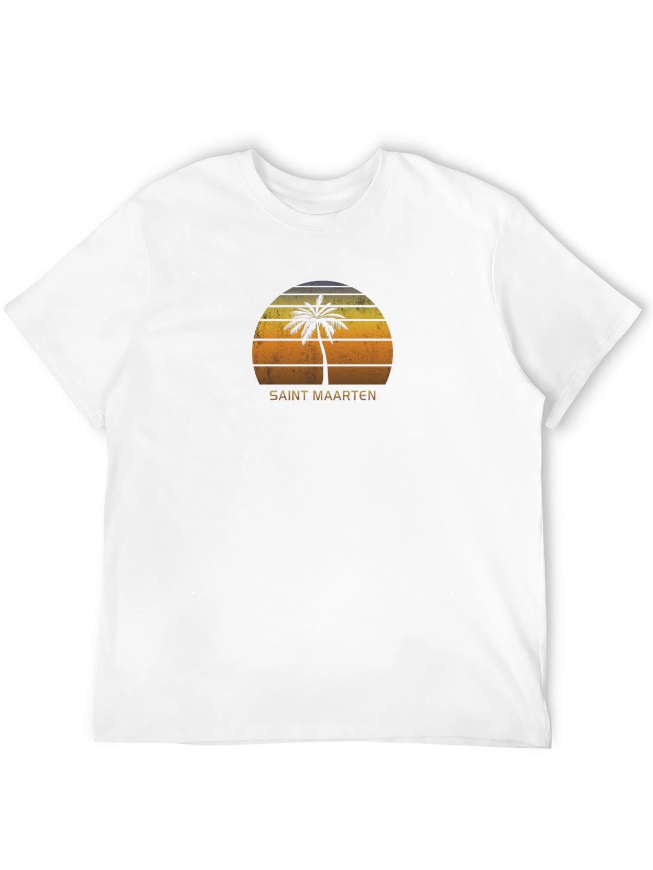 Saint Maarten Retro Sunset T-Shirt