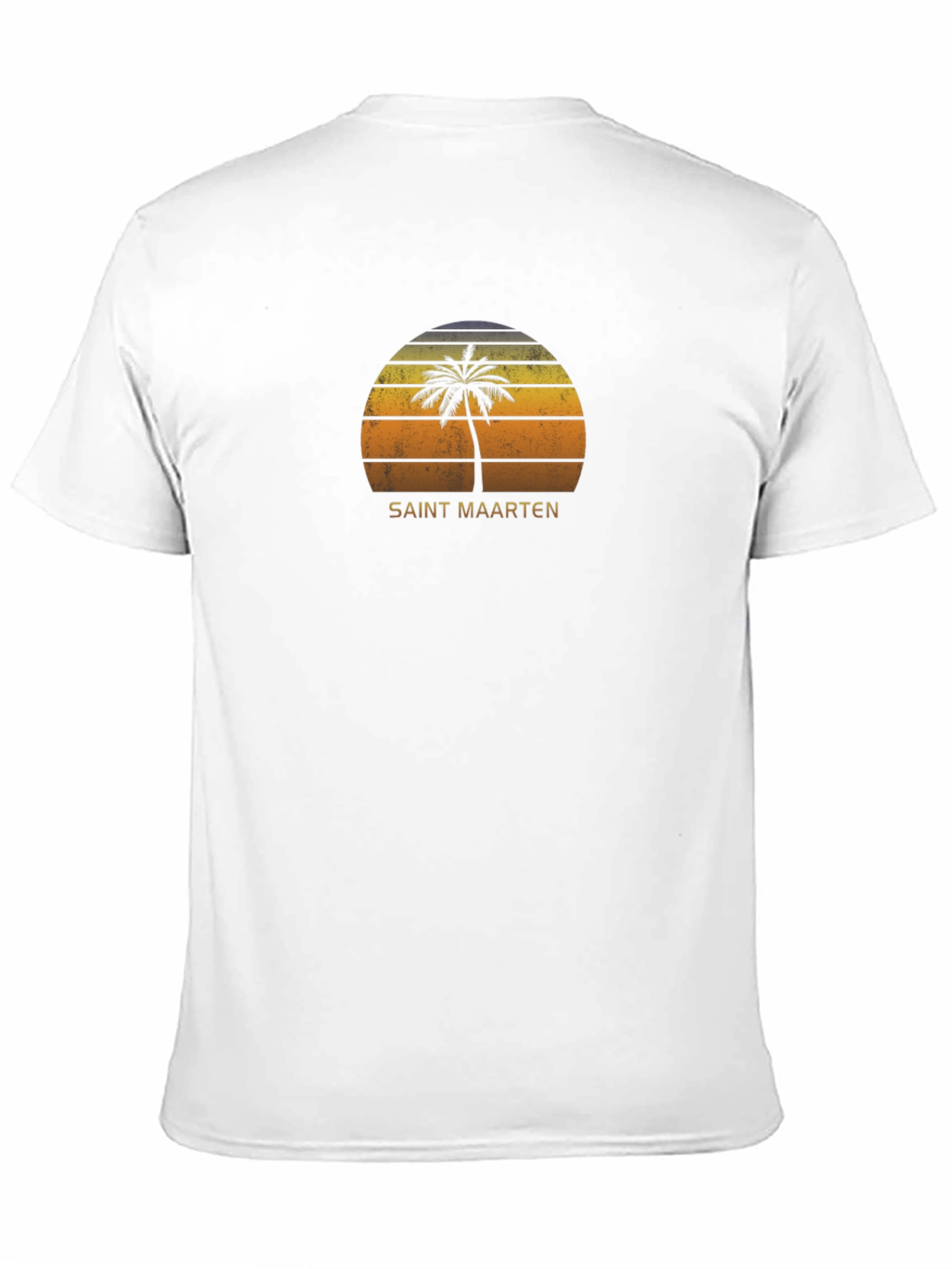 Saint Maarten Retro Sunset T-Shirt