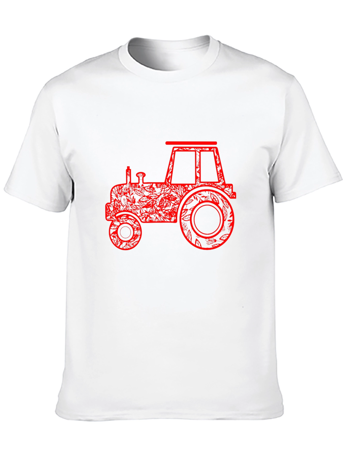 Red Tractor Graphic Black T-Shirt