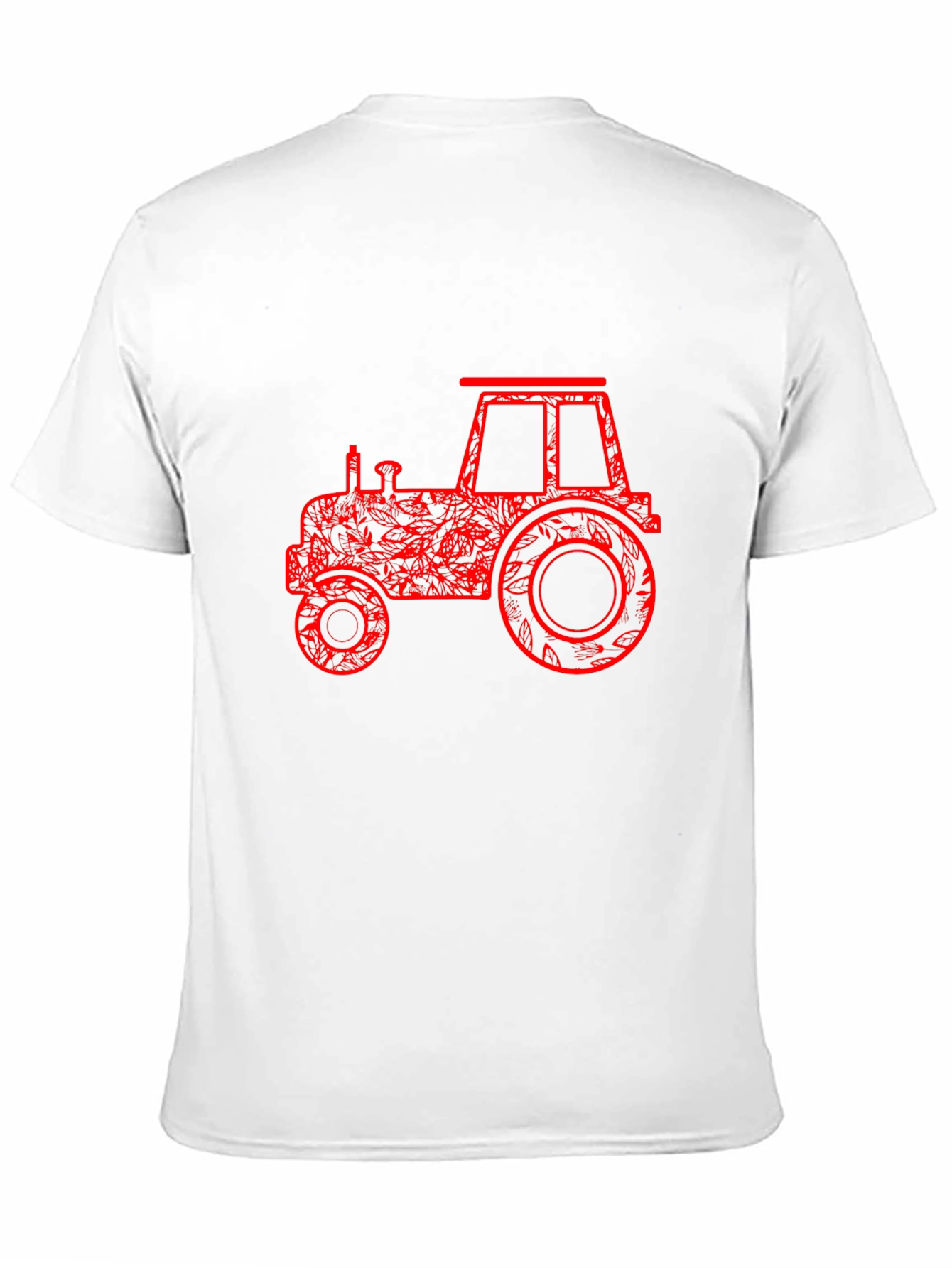 Red Tractor Graphic Black T-Shirt