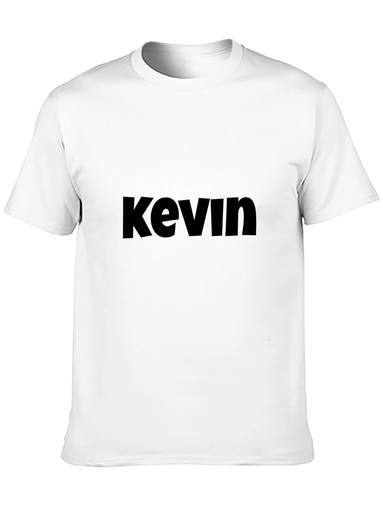 Mens Black Kevin Graphic Tee - Casual Style
