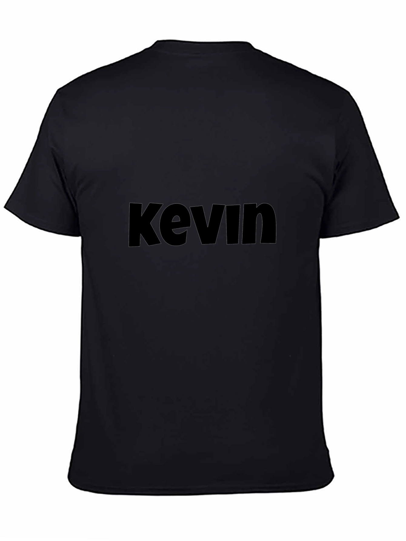 Mens Black Kevin Graphic Tee - Casual Style