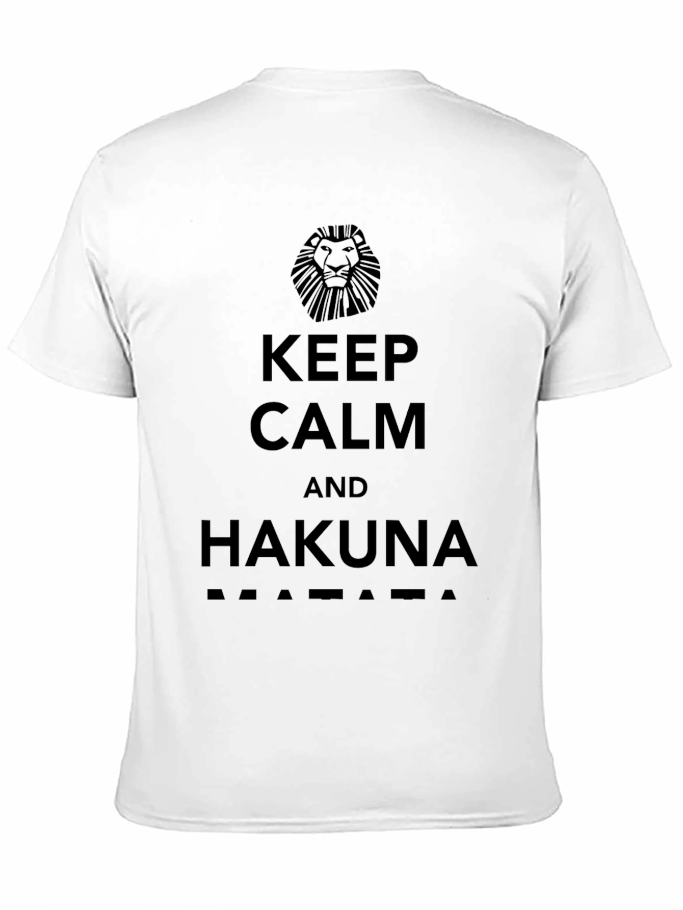 Keep Calm & Hakuna Matata Black T-Shirt