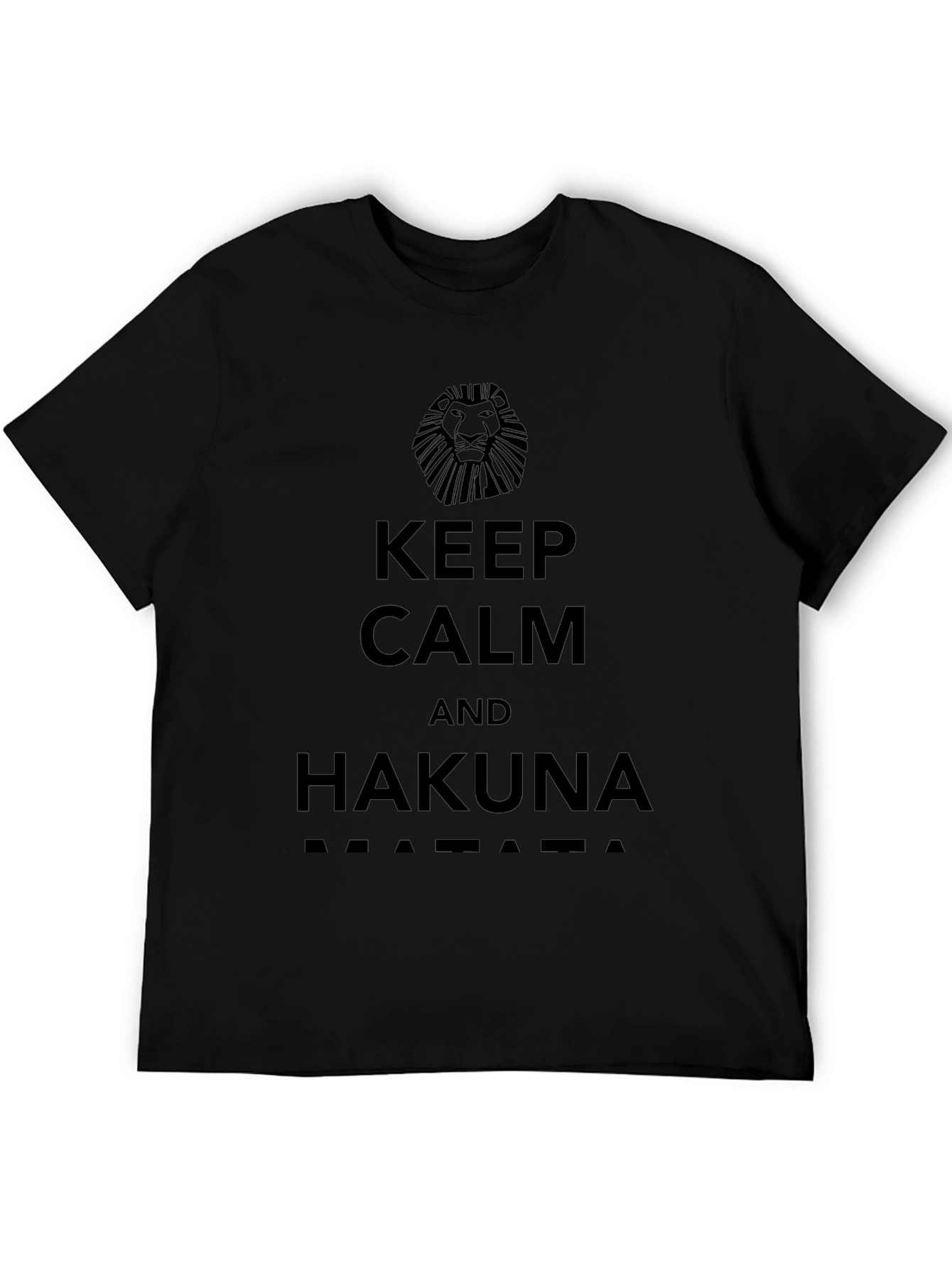 Keep Calm & Hakuna Matata Black T-Shirt