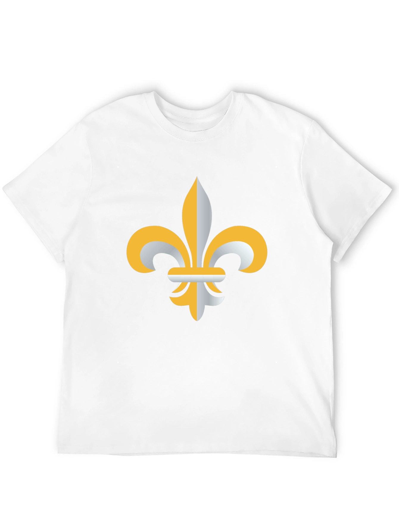 Fleur-de-lis Graphic T-Shirt - Casual Black Tee