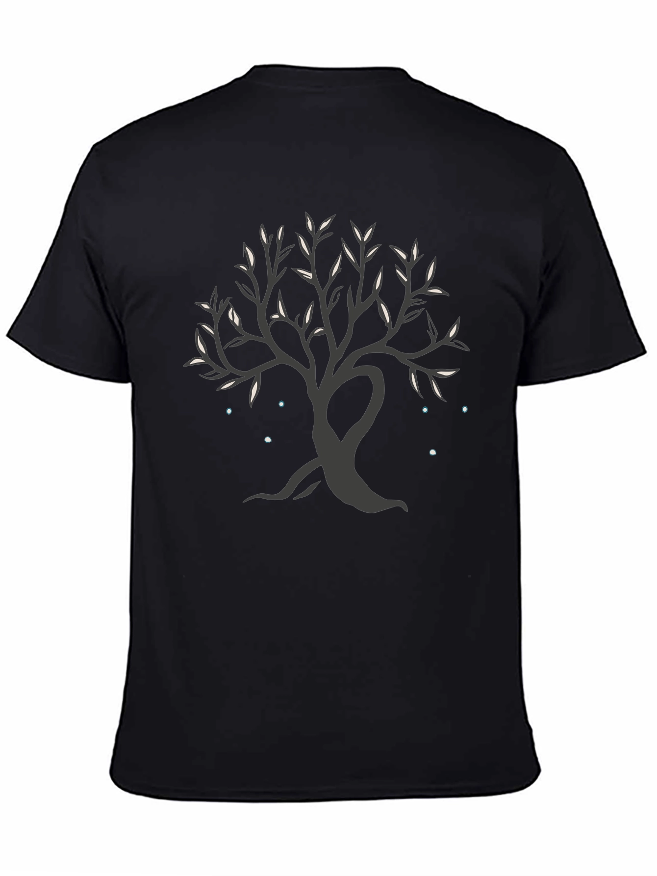 Mystic Tree Graphic Tee - Black Cotton Blend