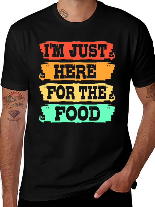 Halloween Graphic Tee: Im Just Here For The Food